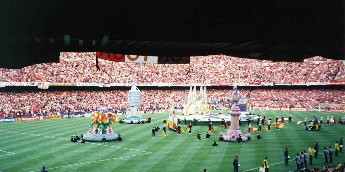 La cerimònia d'inauguració de la final de la Champions de 1999 | Wikimedia Commons