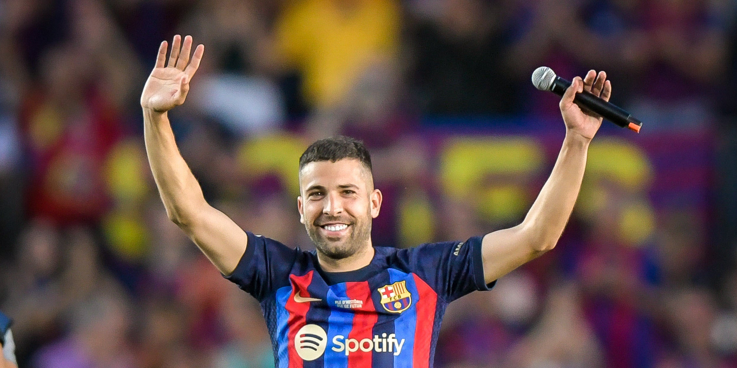 Jordi Alba, en el seu comiat com a jugador del Barça | Europa Press