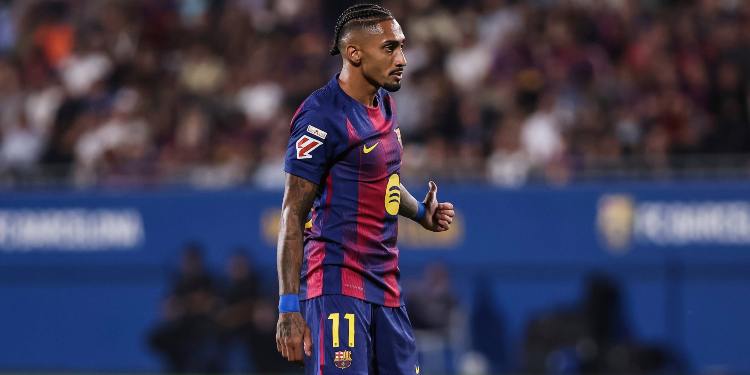 Raphinha, durant un partit amb el Barça | Europa Press