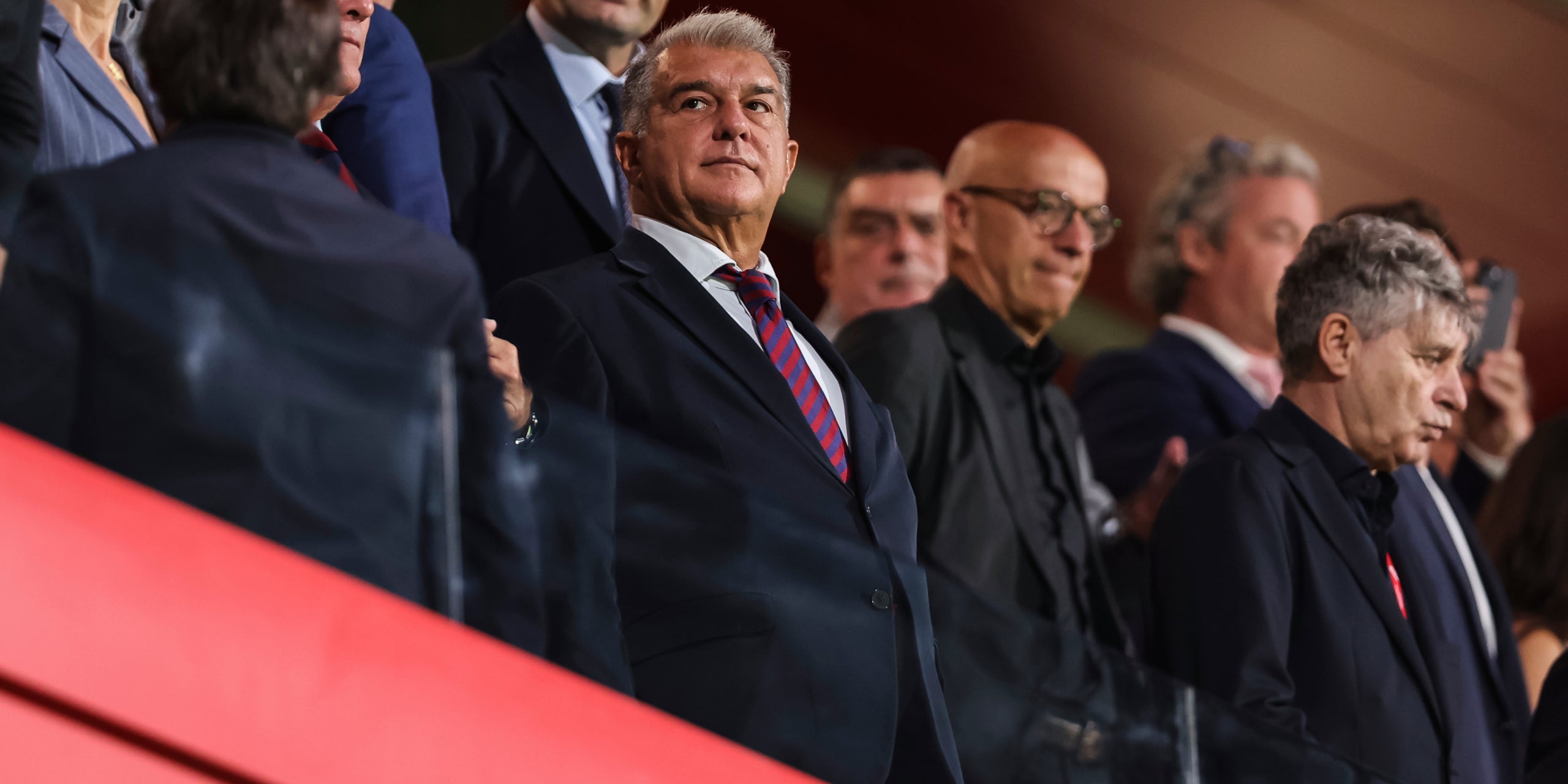 Joan Laporta, presidente del Barça, en el palco | Europa Press