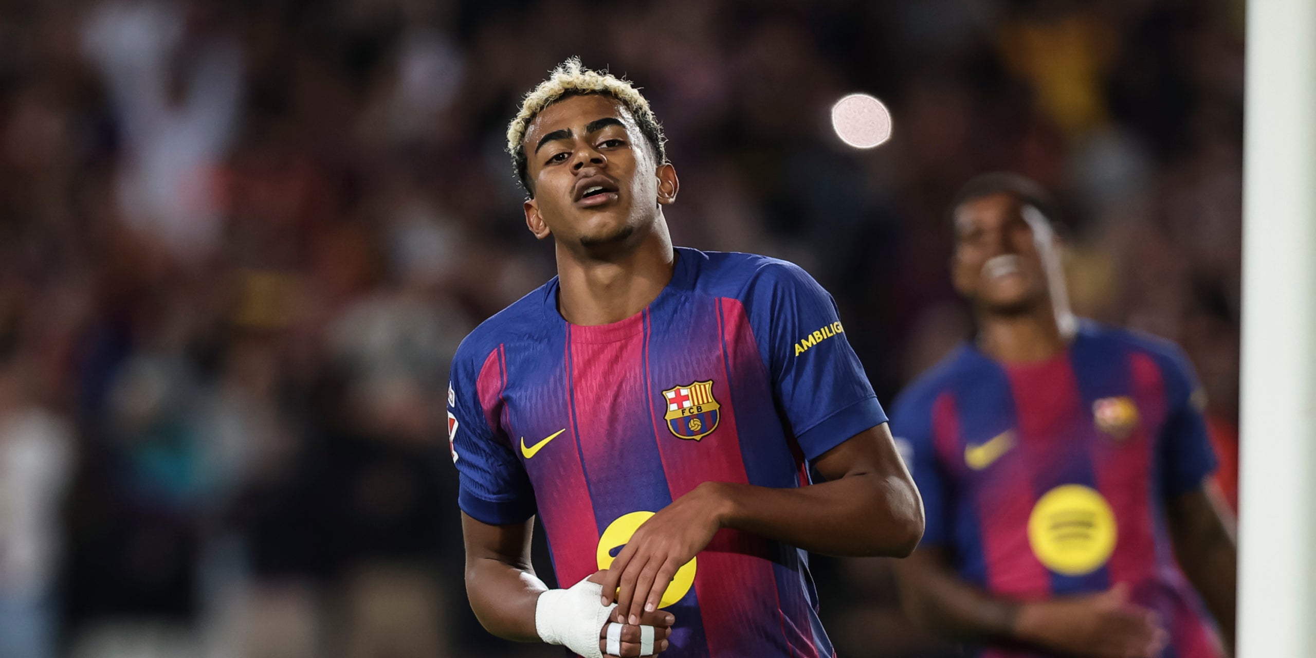Lamine Yamal, durante un partido con el Barça | Europa Press