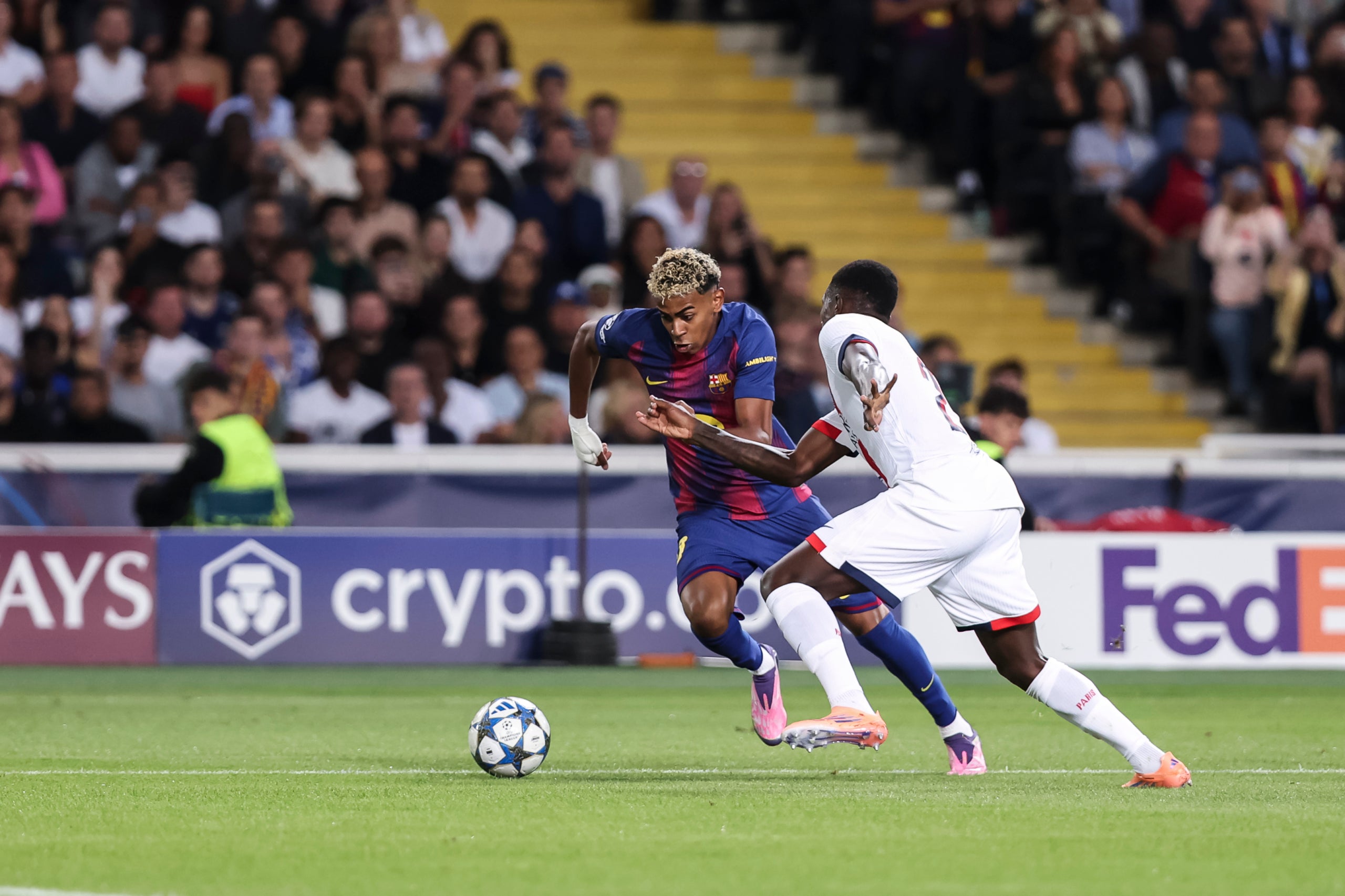 Lamine Yamal i Nuno Mendes, protagonistes absoluts de la primera meitat del Barça-PSG | Europa Press