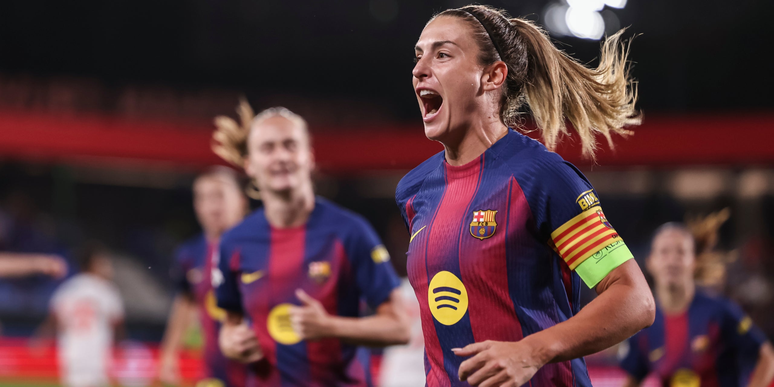 Alexia Putellas celebra el seu gol contra el Bayern | Europa Press