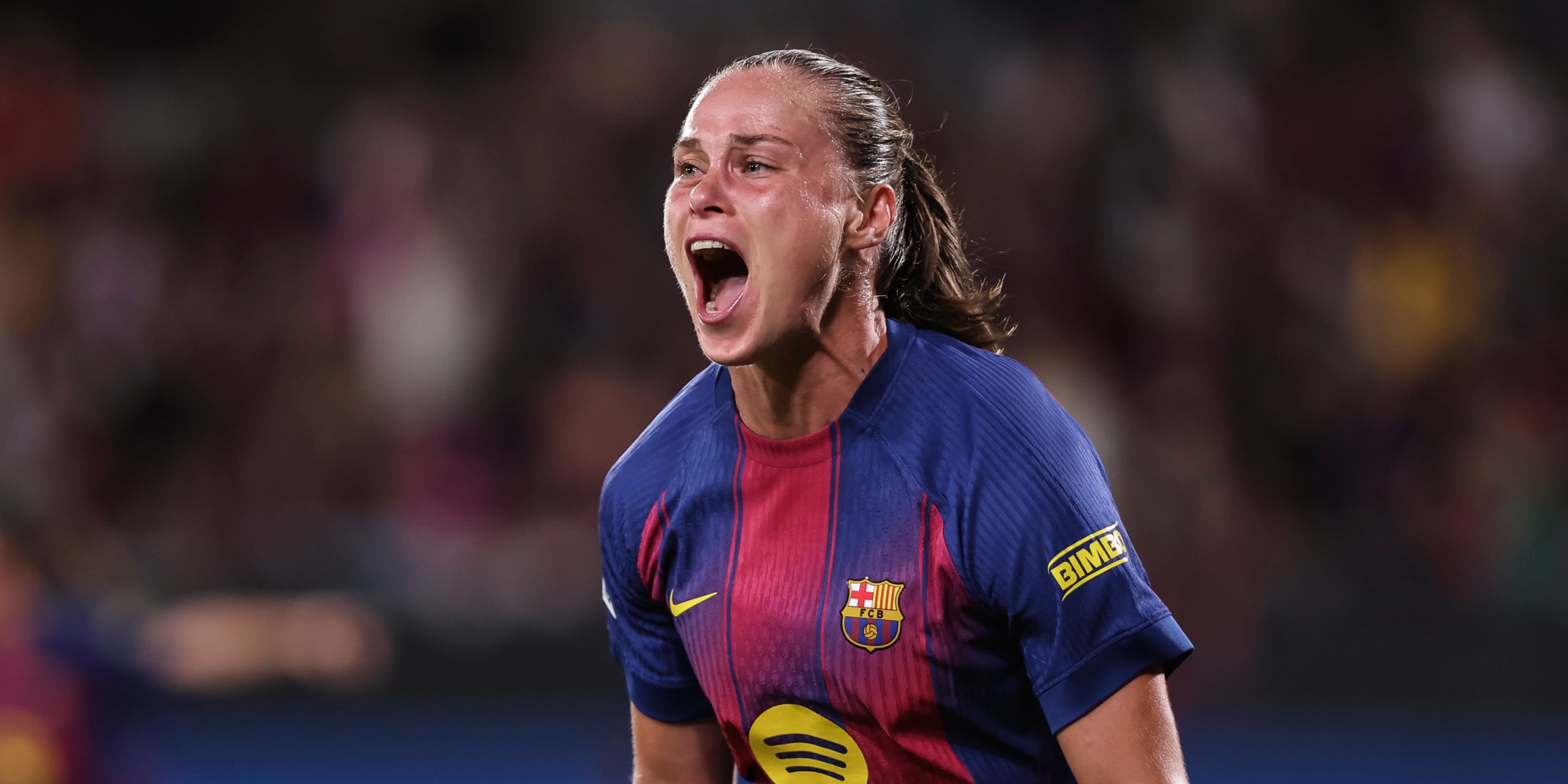 Ewa Pajor, celebrant un gol amb el Barça | Europa Press