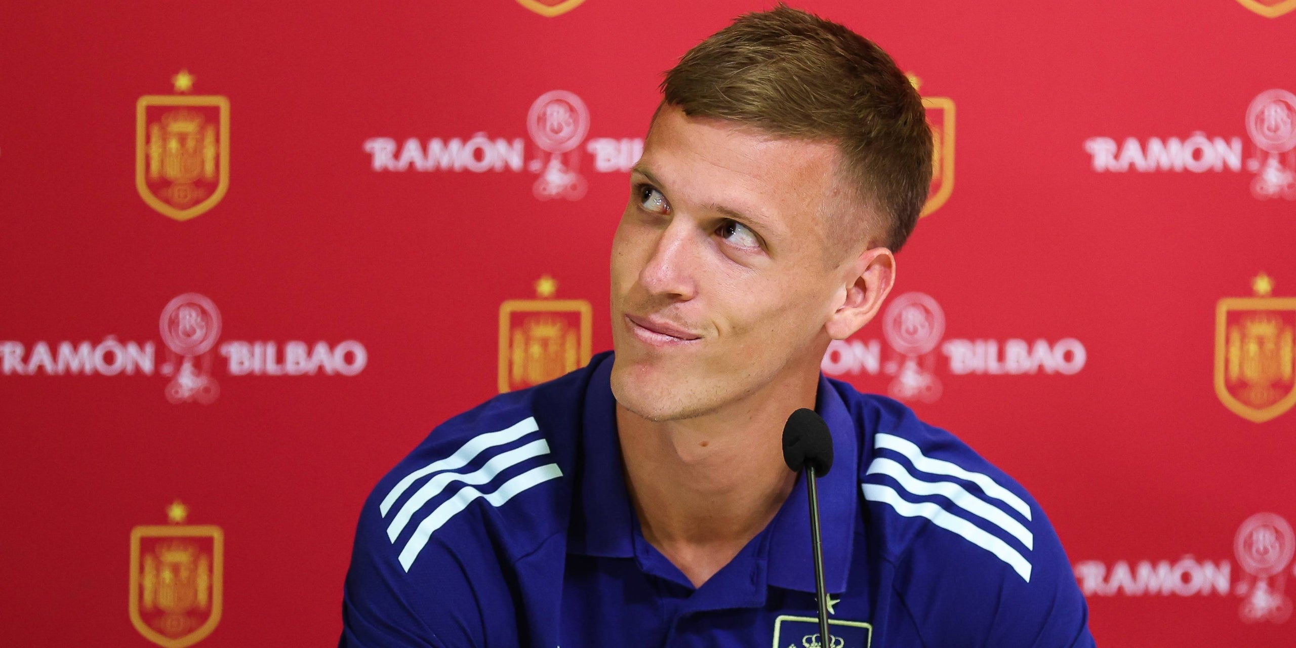 Dani Olmo, durante una rueda de prensa con la selección española | Europa Press