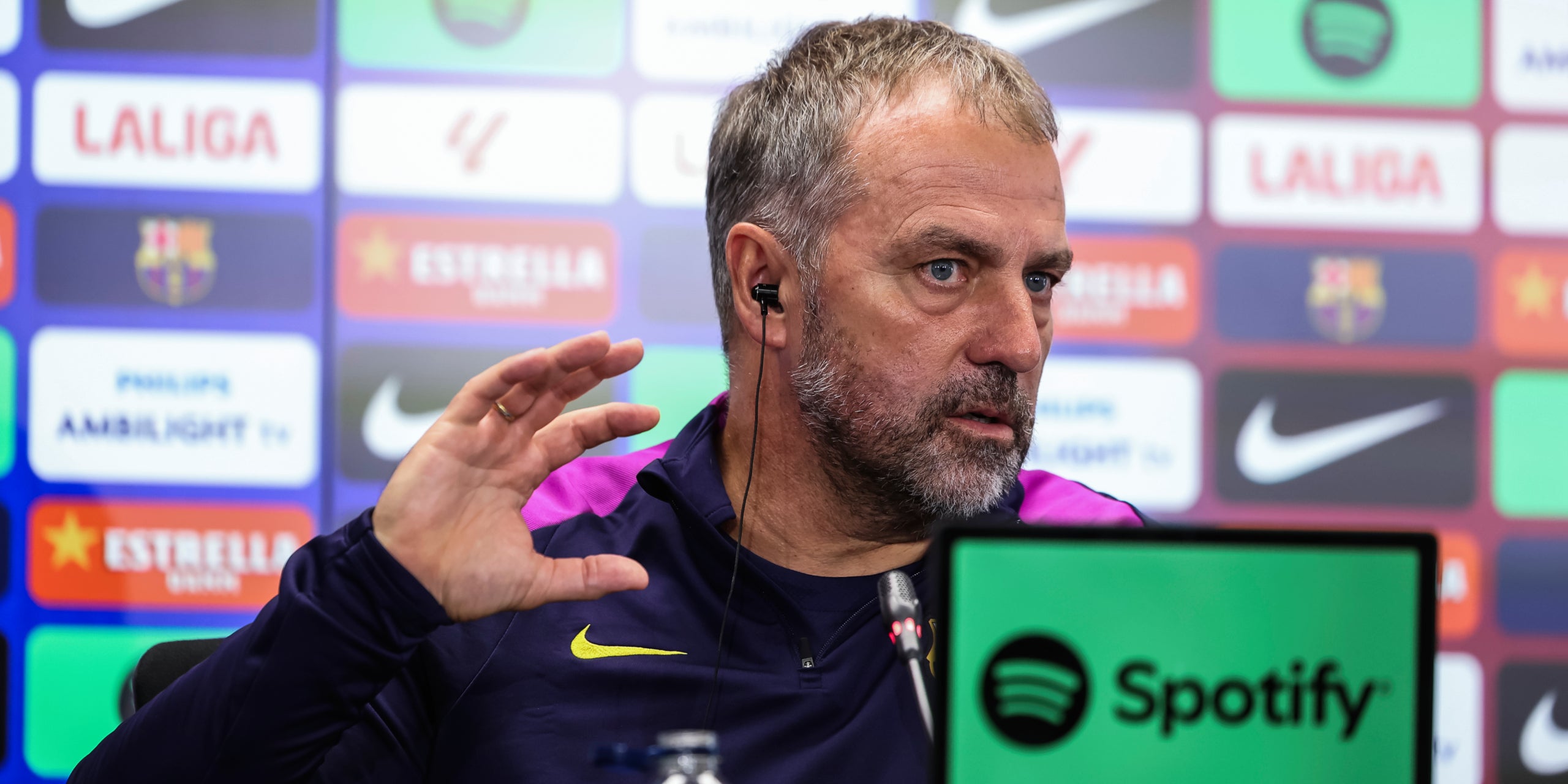 Hansi Flick, en roda de premsa | Europa Press