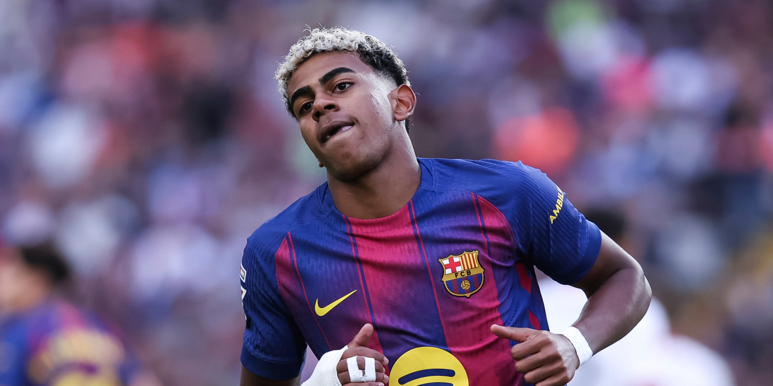 Lamine Yamal, durant un partit amb el Barça | Europa Press