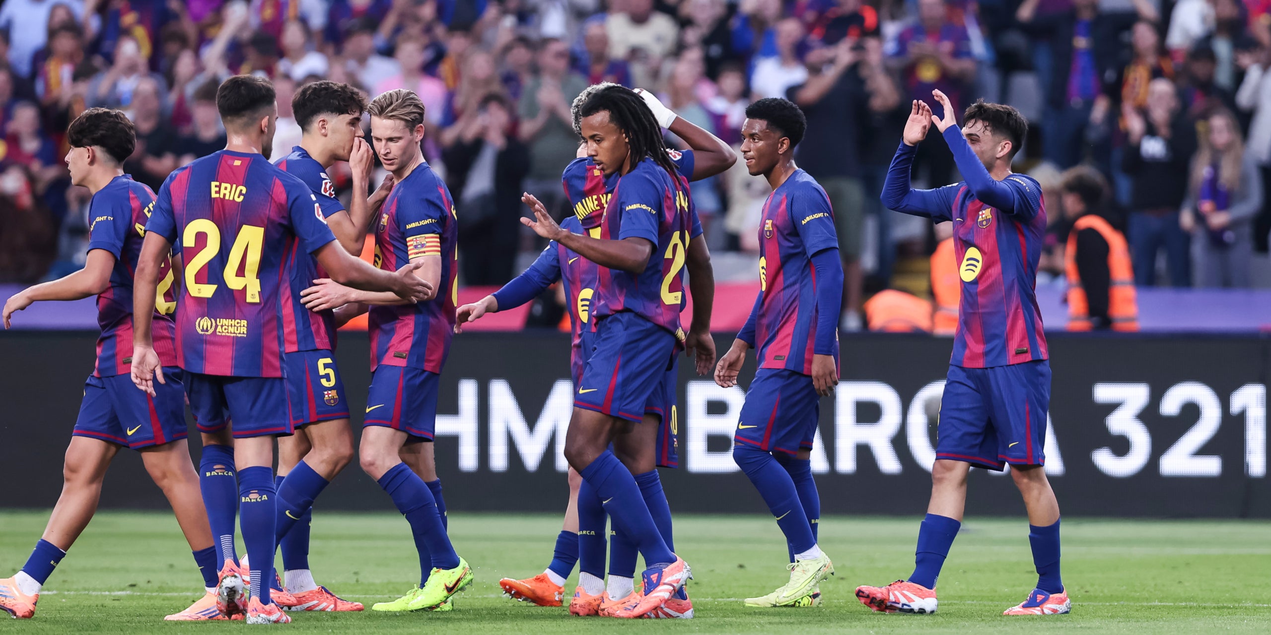 Els jugadors del Barça, celebrant un gol | Europa Press