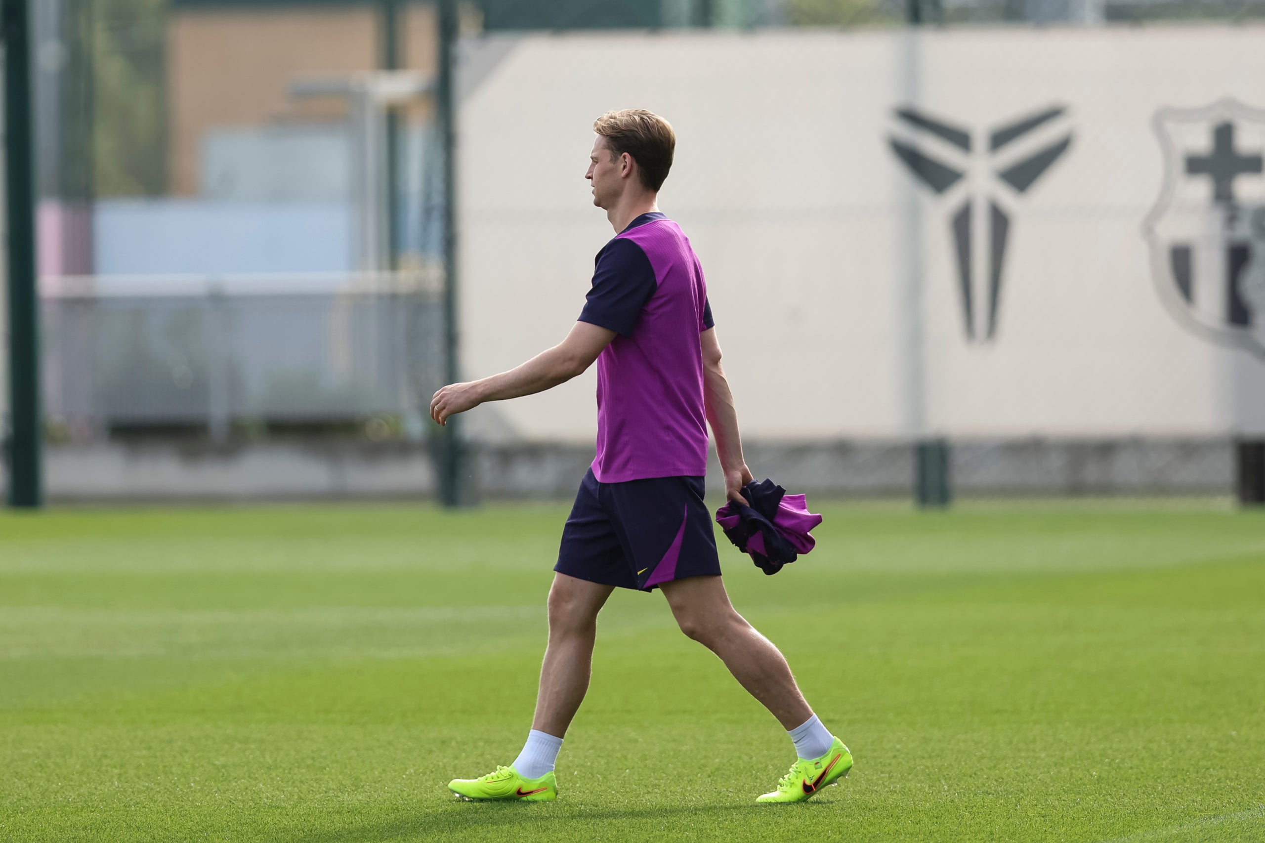 Frenkie de Jong, durant un entrenament amb el Barça | Europa Press