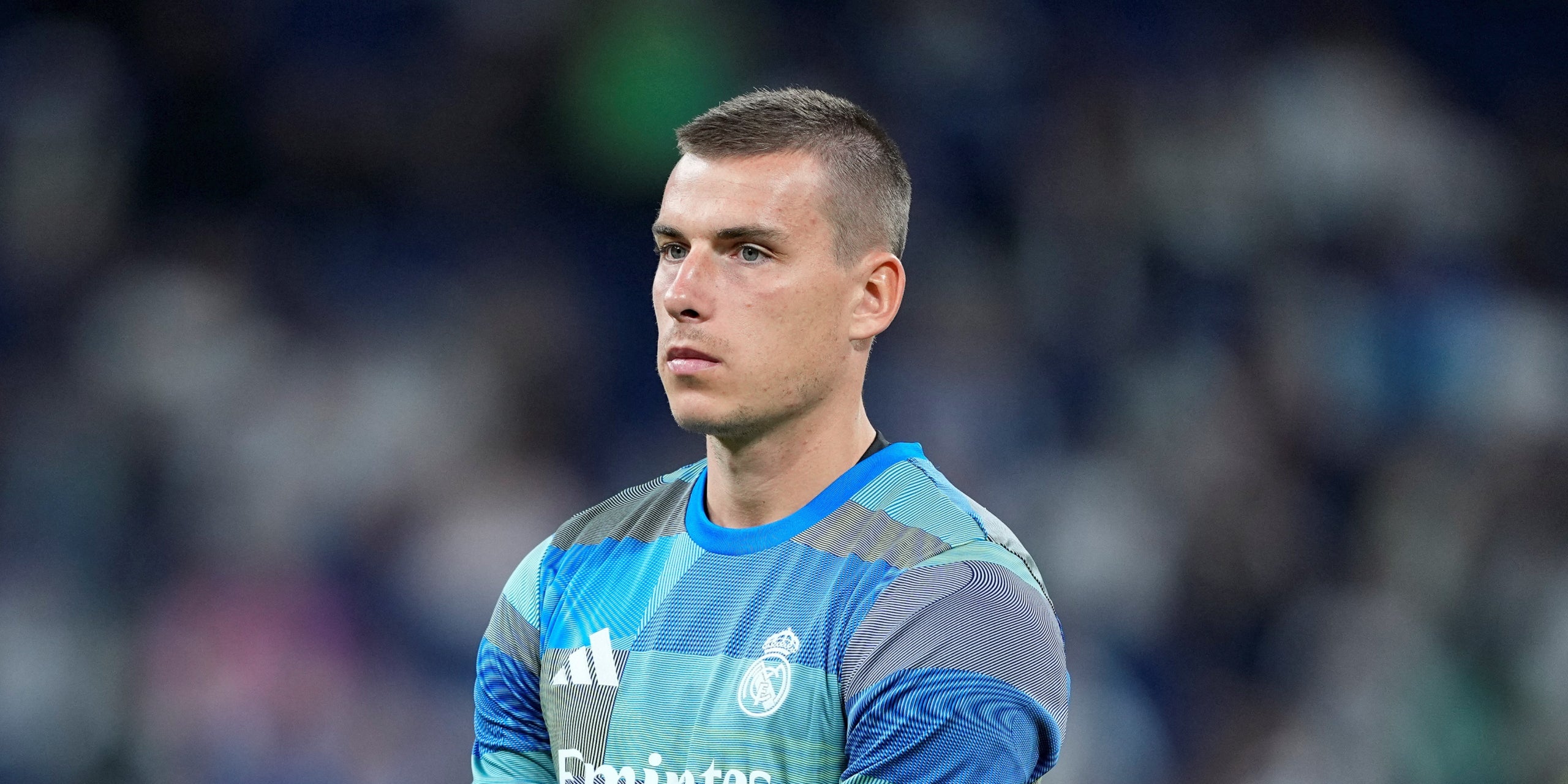 Andriy Lunin, durant un partit amb el Madrid | Europa Press