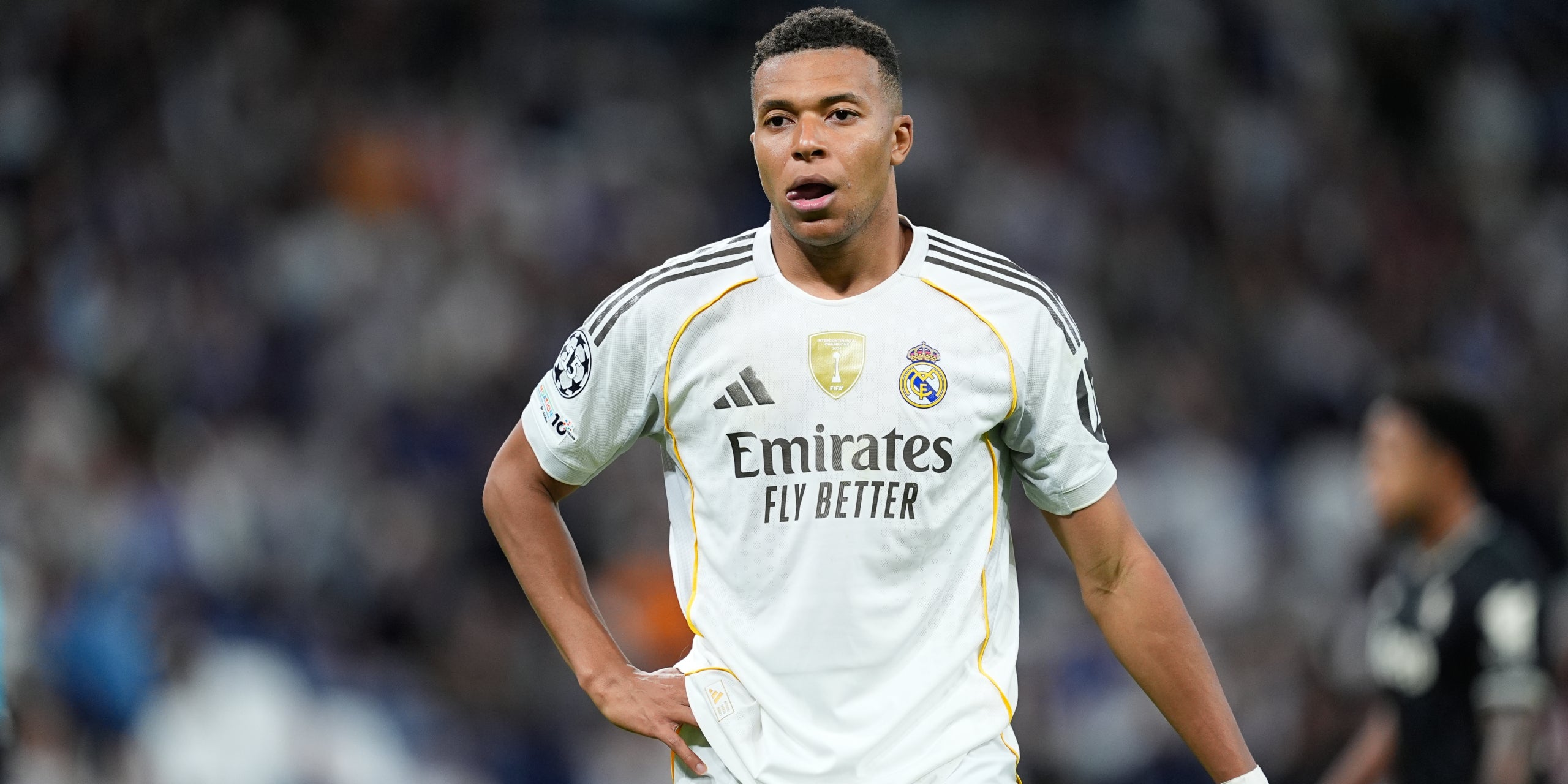 Kylian Mbappé, durante el Madrid-Juventus | Europa Press