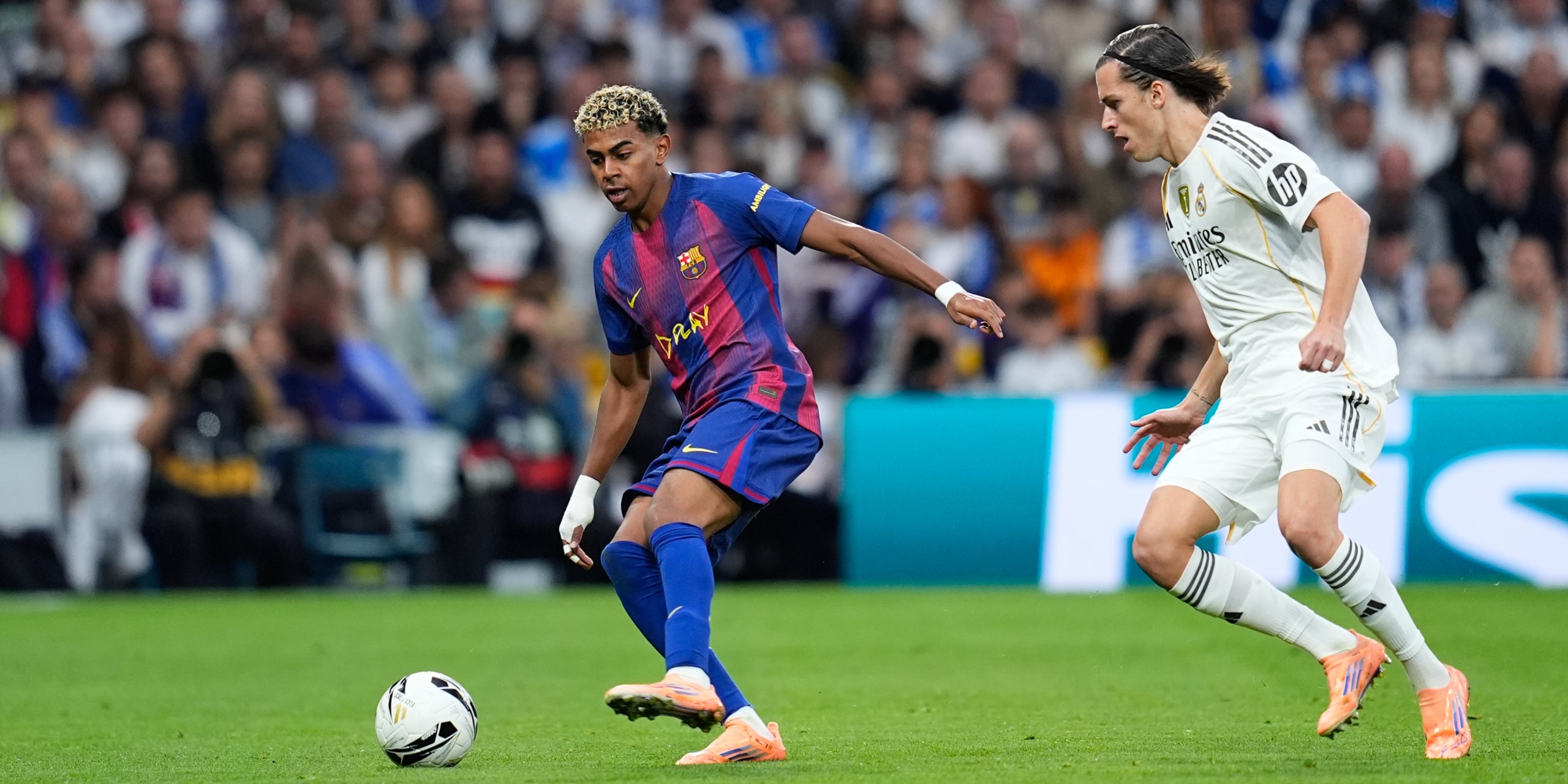 Lamine Yamal, durant el clàssic contra el Reial Madrid | Europa Press