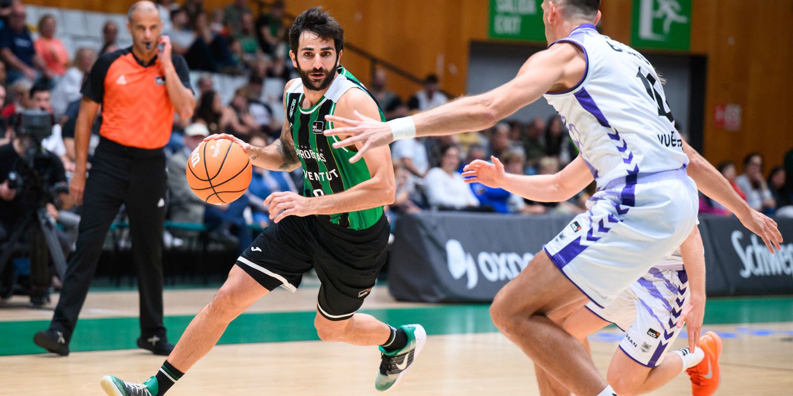 Ricky Rubio, durant el partit contra el Bilbao | Club Joventut Badalona