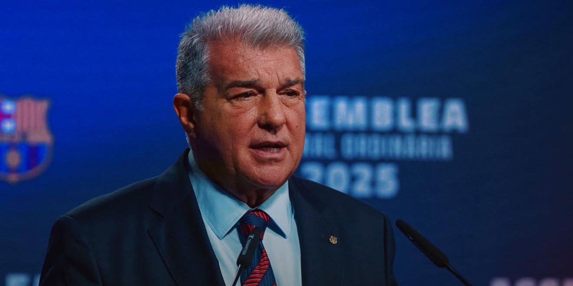 Laporta durant l'assemblea de compromissaris 2025 | FCBarcelona