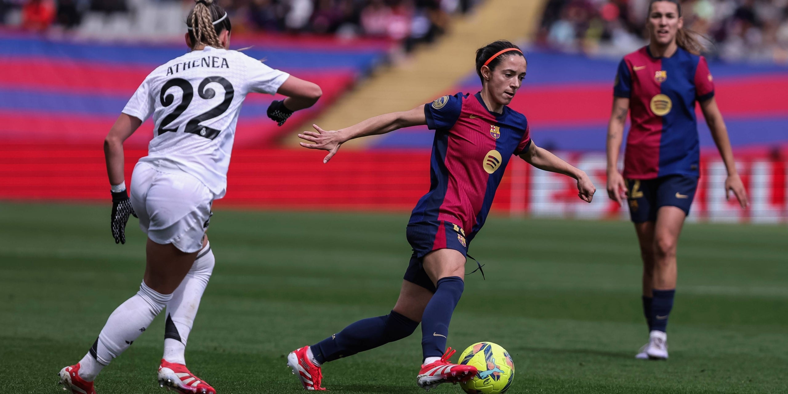 Aitana Bonmatí durant el Barça-Madrid de la temporada passada | Europa Press