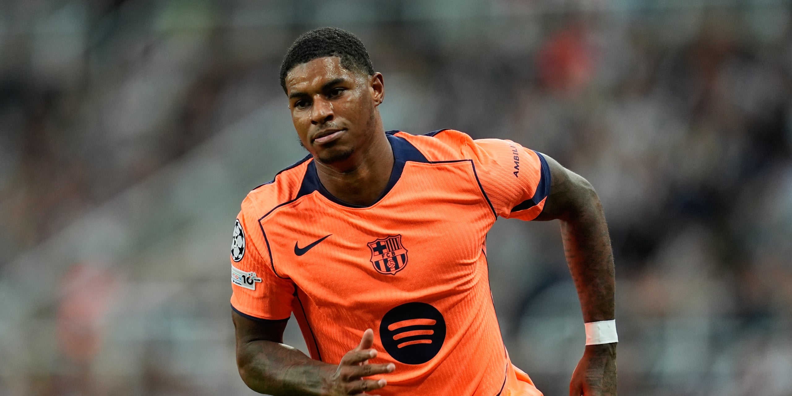 Marcus Rashford, durant un partit amb el Barça | Europa Press