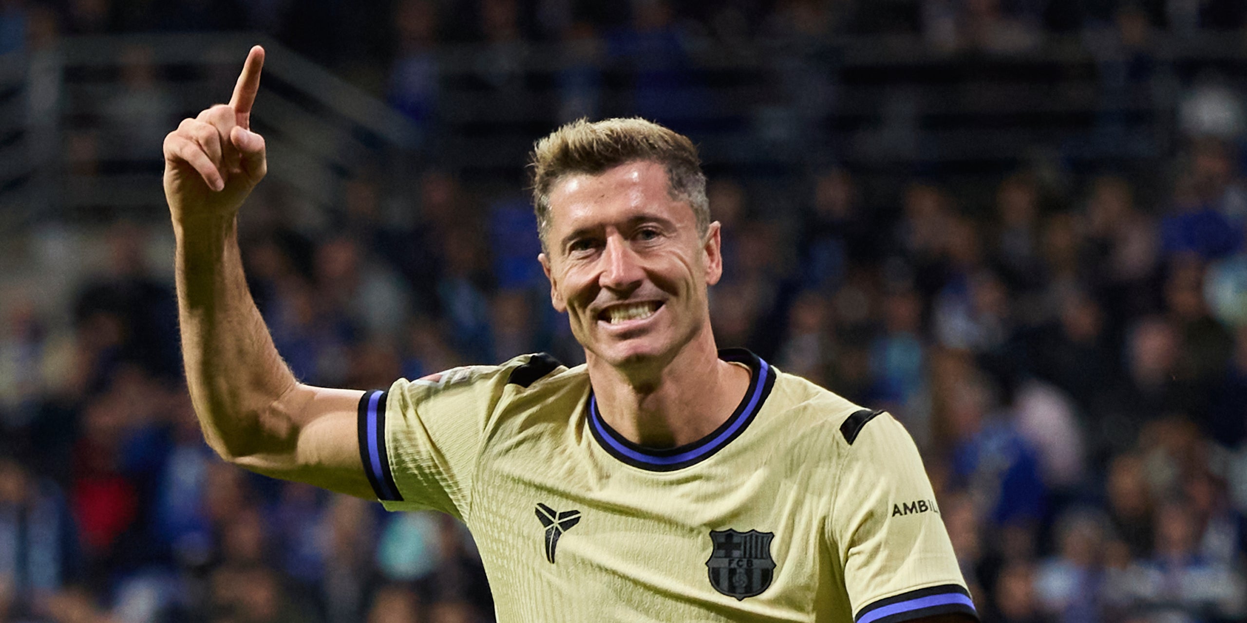 Robert Lewandowski, celebrant un gol amb el Barça | Europa Press