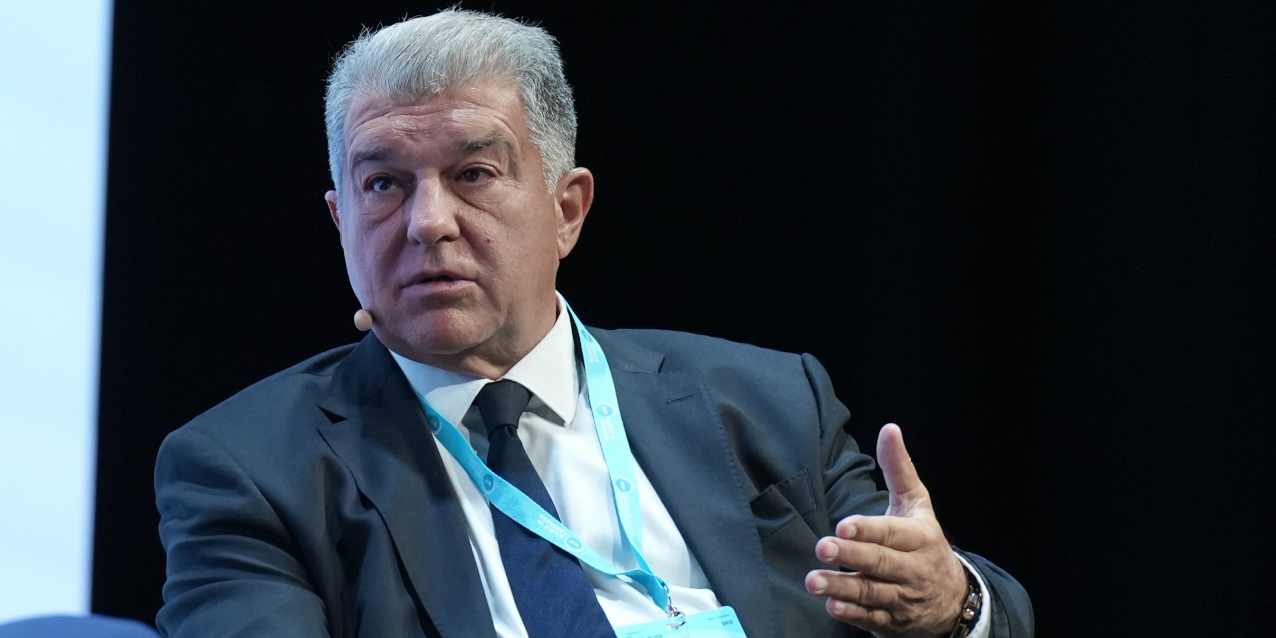 Joan Laporta, durant una entrevista | Europa Press