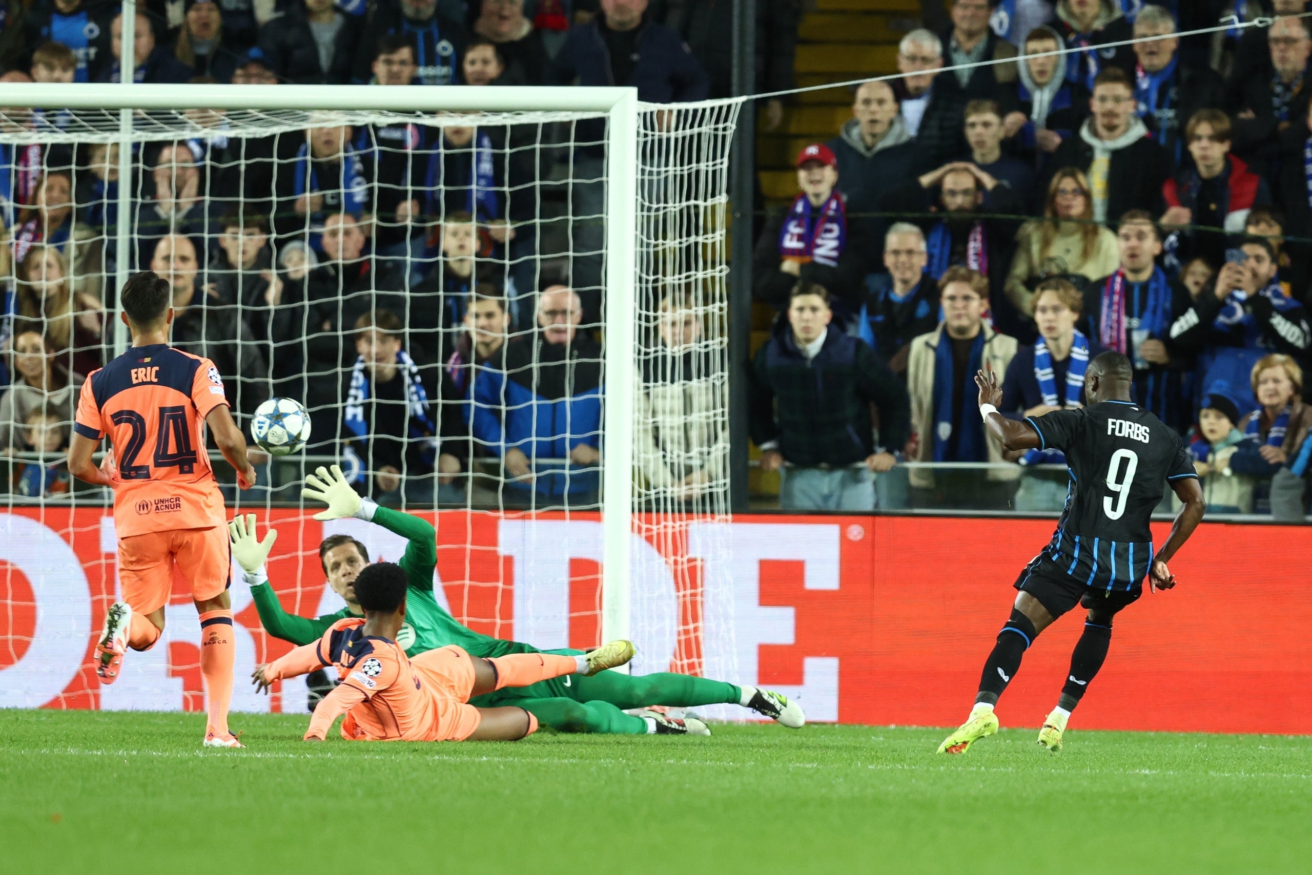 El gol de Forbs al Barça a la primera meitat | Europa Press