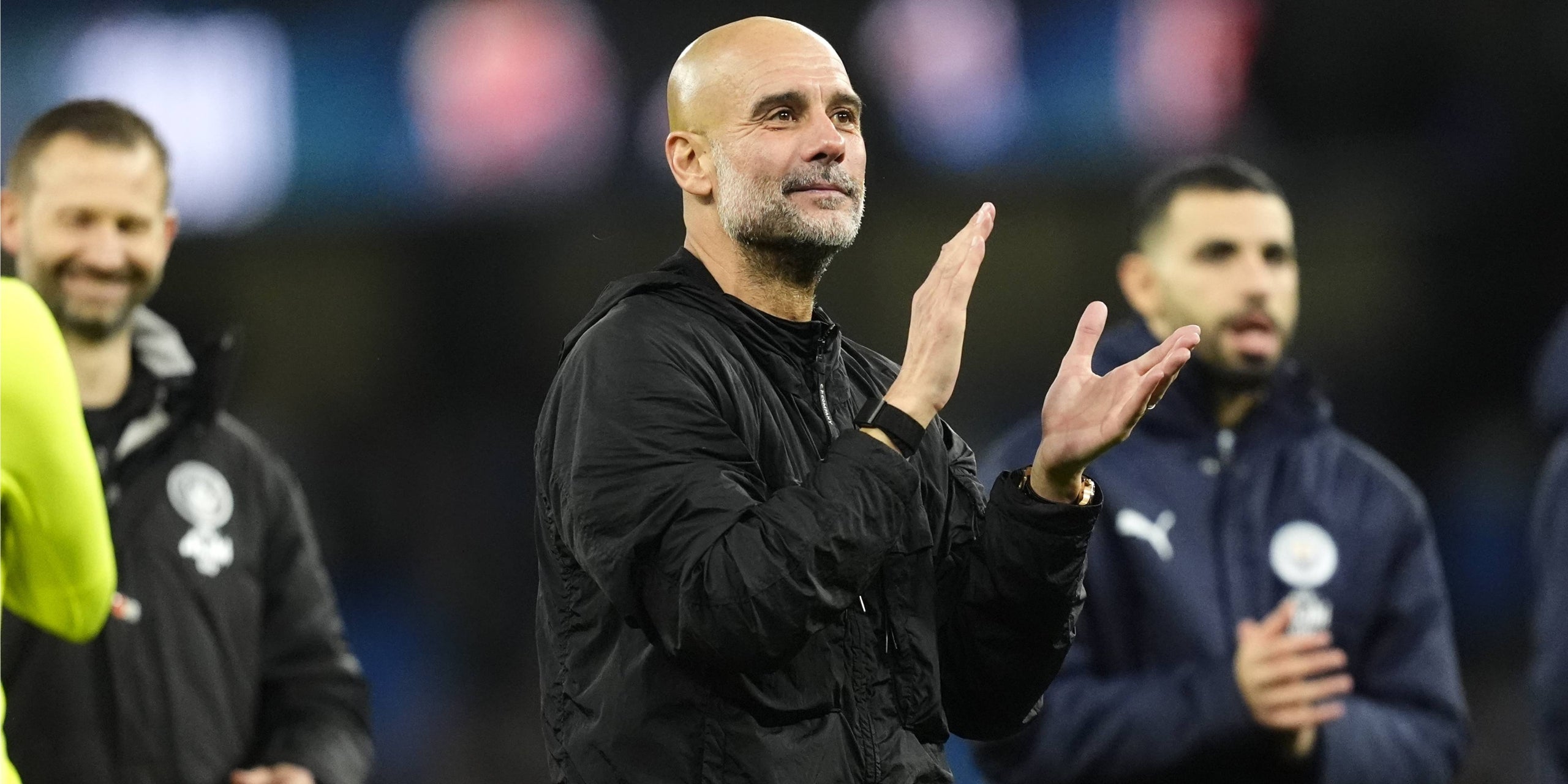 Pep Guardiola, celebrando la victoria contra el Liverpool | Europa Press