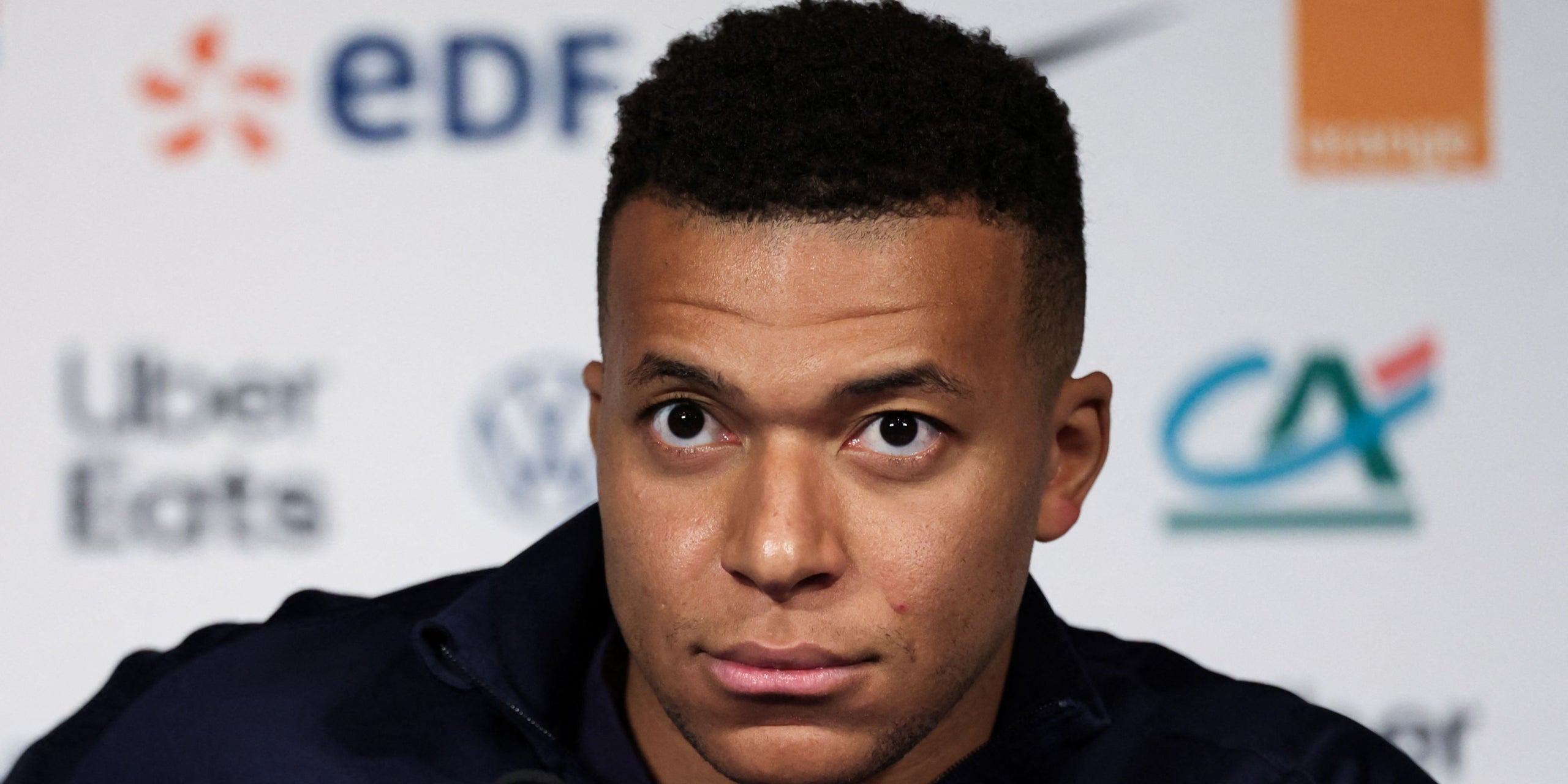 Kylian Mbappé, durant una roda de premsa | Europa Press