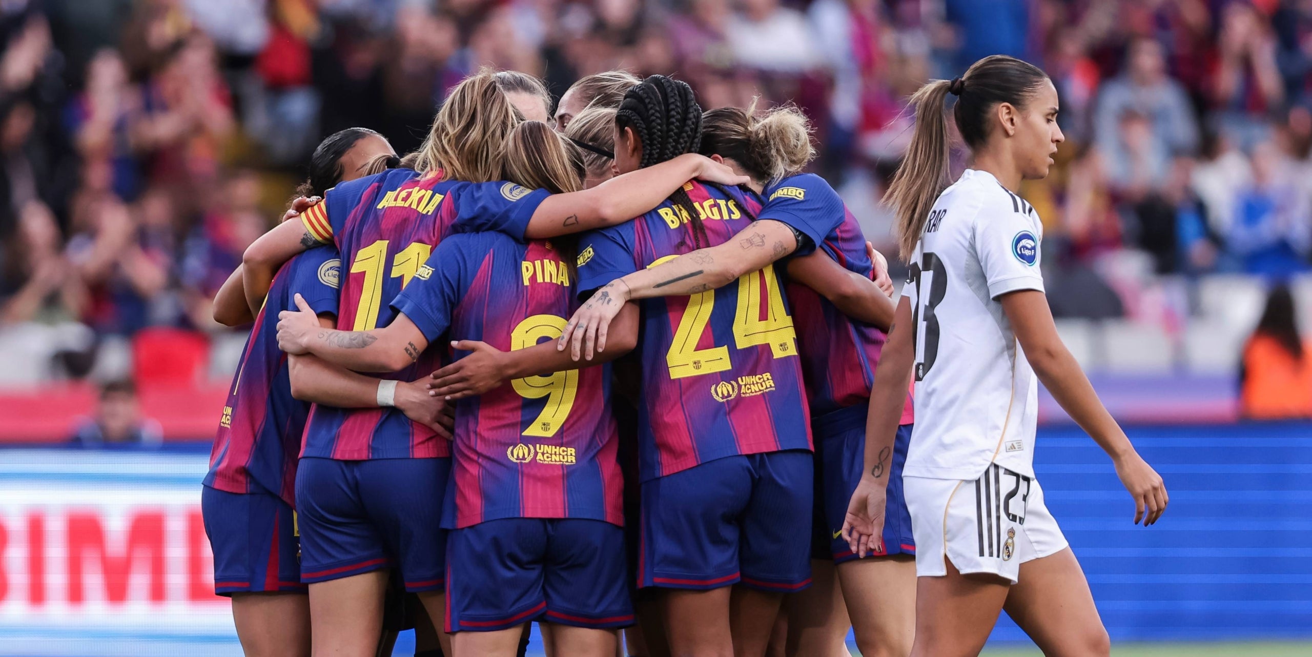 Les jugadores del Barça celebren un gol contra el Reial Madrid | Europa Press