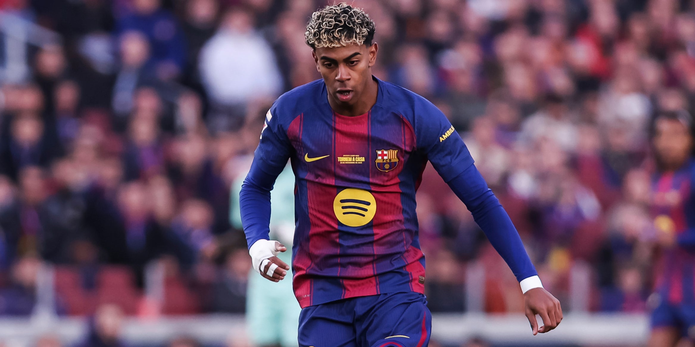 Lamine Yamal, durant un partit del Barça | Europa Press