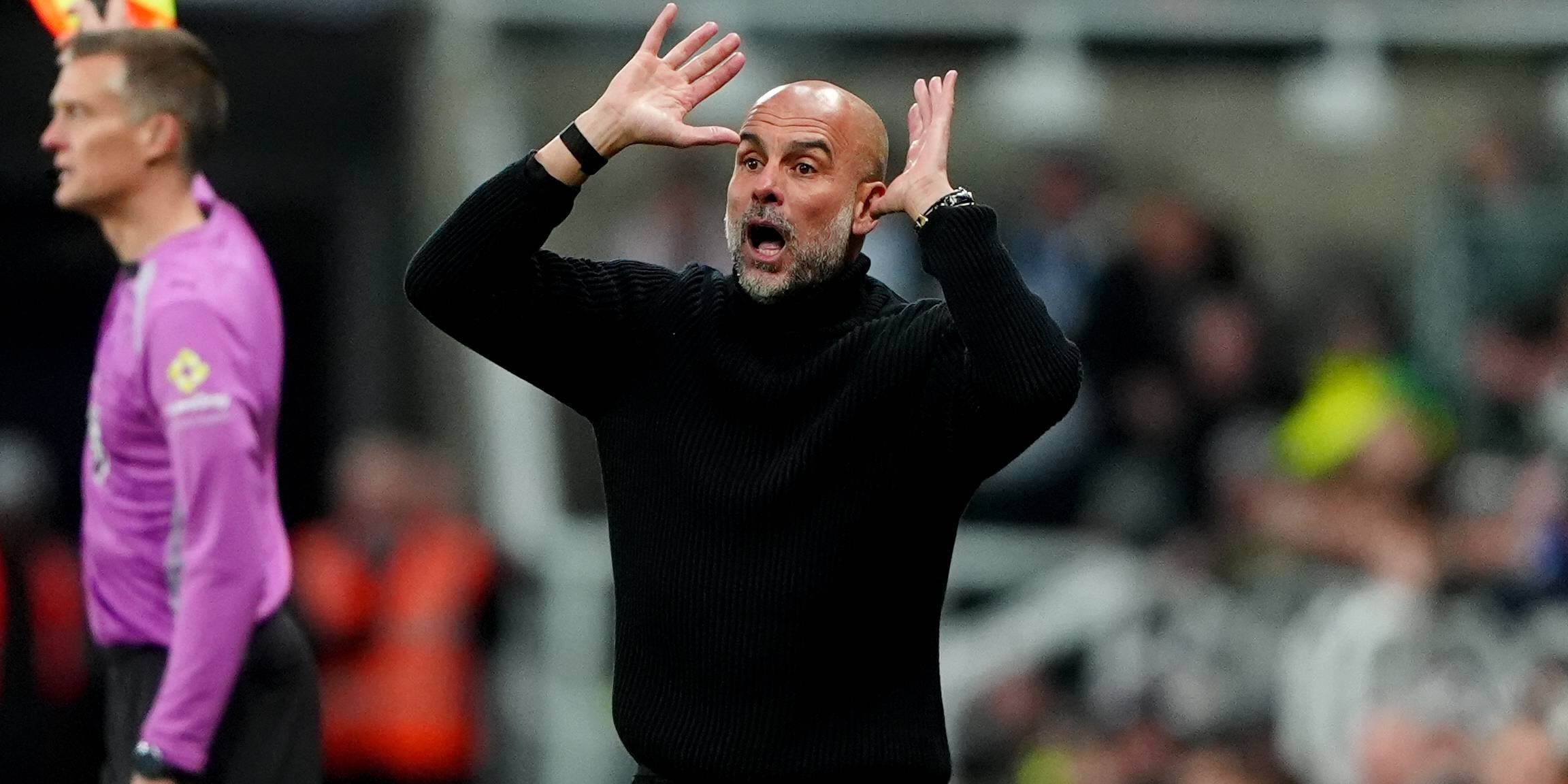 Pep Guardiola, durant el Newcastle-Manchester City | Europa Press