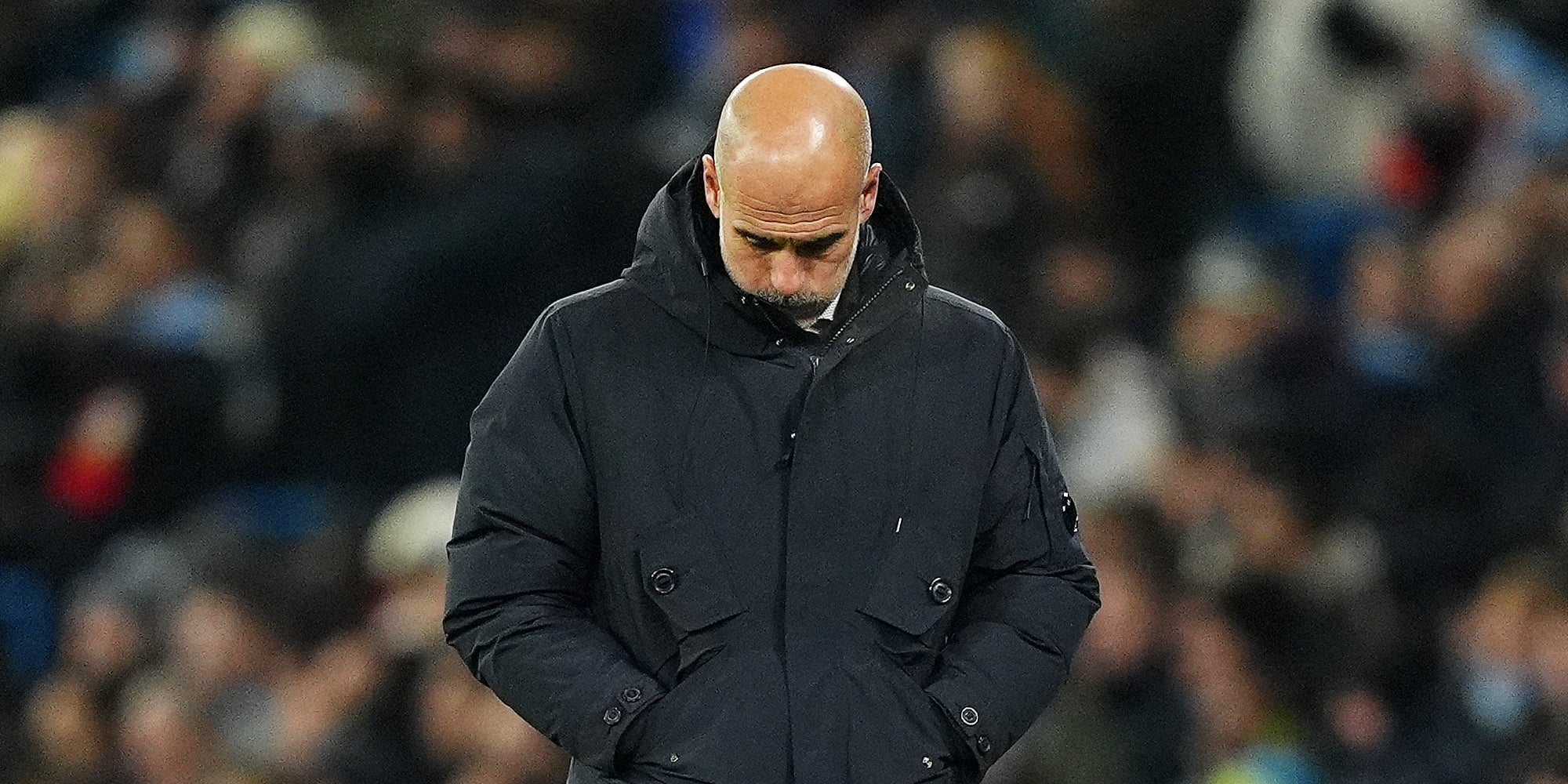Pep Guardiola, durante un partido con el Manchester City | Europa Press