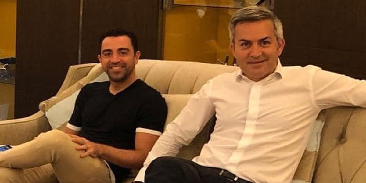 Xavi Hernández y Víctor Font, en una imagen de archivo | @victor_font