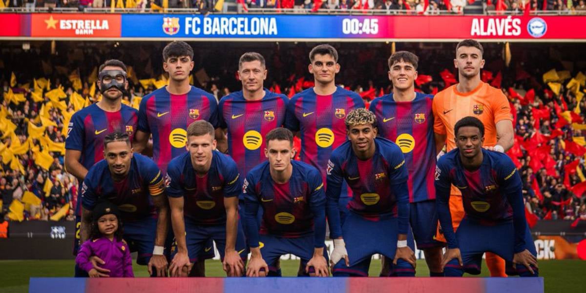 Onze inicial del Barça contra l'Alabès | FC Barcelona