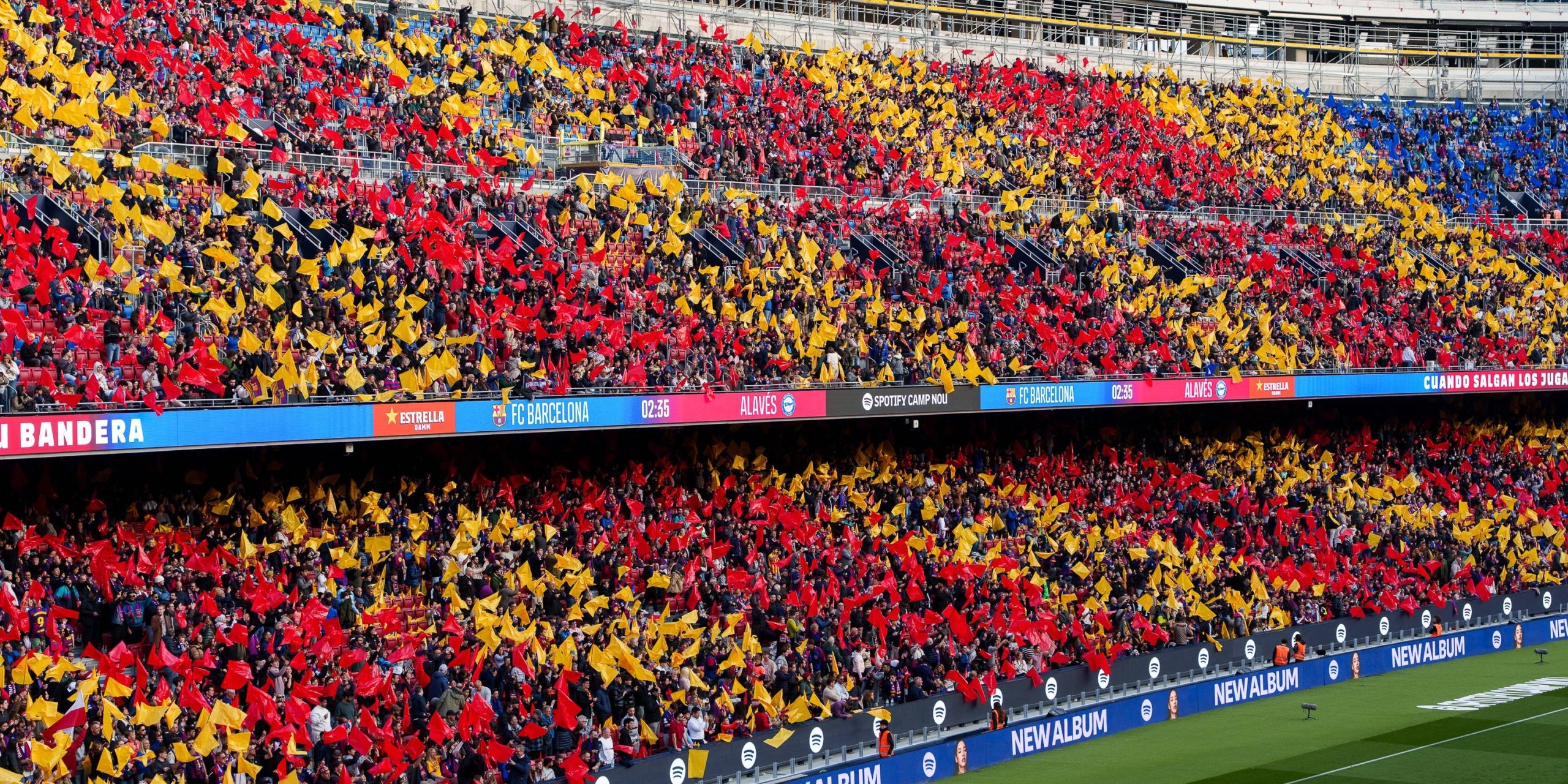 Mosaic de l'Spotify Camp Nou abans del Barça-Alabès de Lliga | FC Barcelona