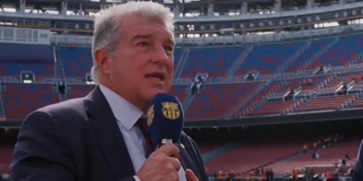 Joan Laporta, en la reobertura de l'Spotify Camp Nou | FC Barcelona