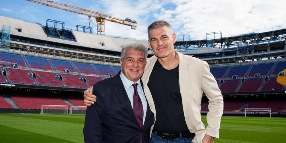 Joan Laporta i Enric Masip, al nou Spotify Camp Nou | @enricmasip5