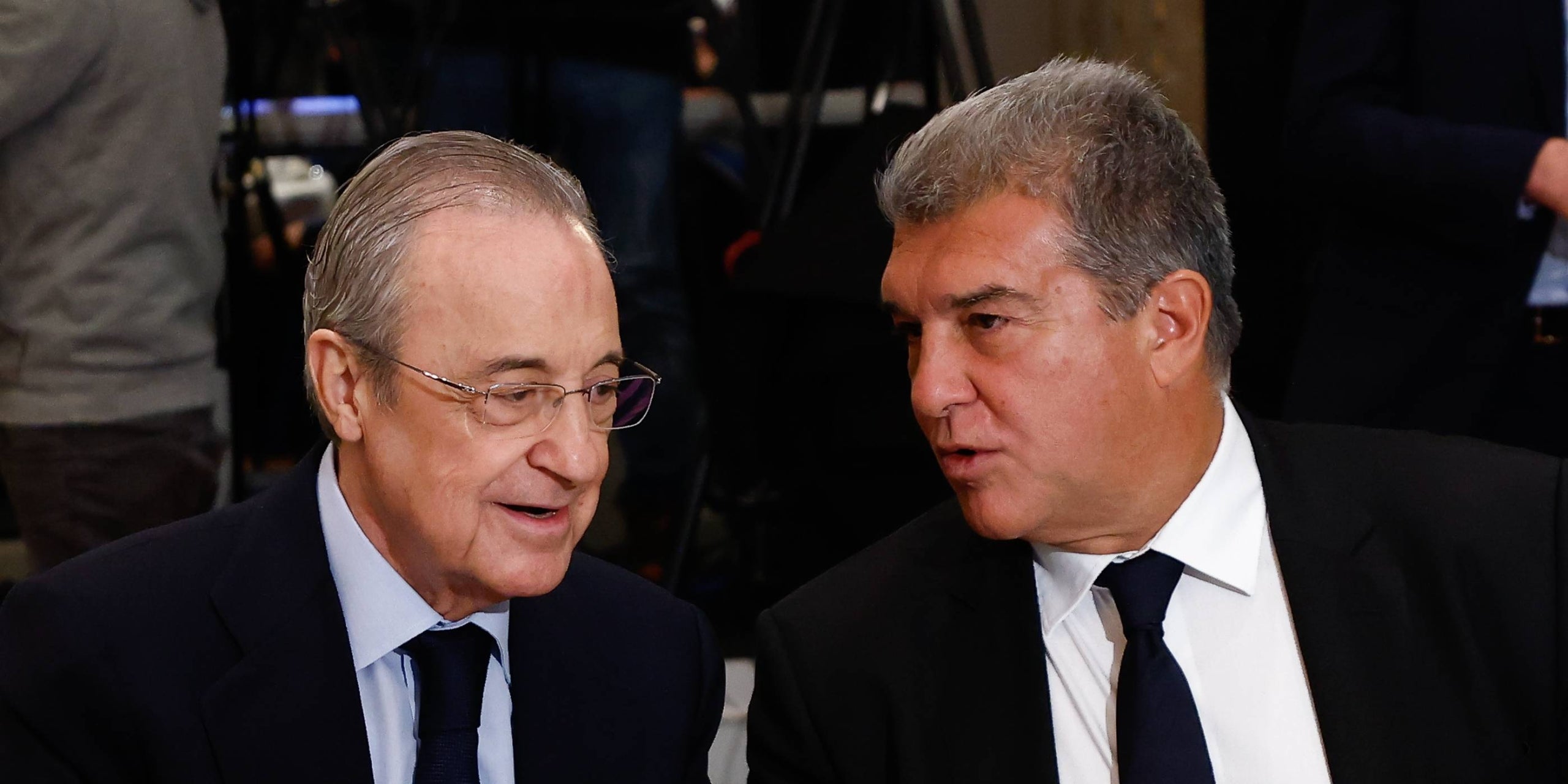 Florentino Pérez, president del Reial Madrid, i Joan Laporta, president del Barça | Europa Press
