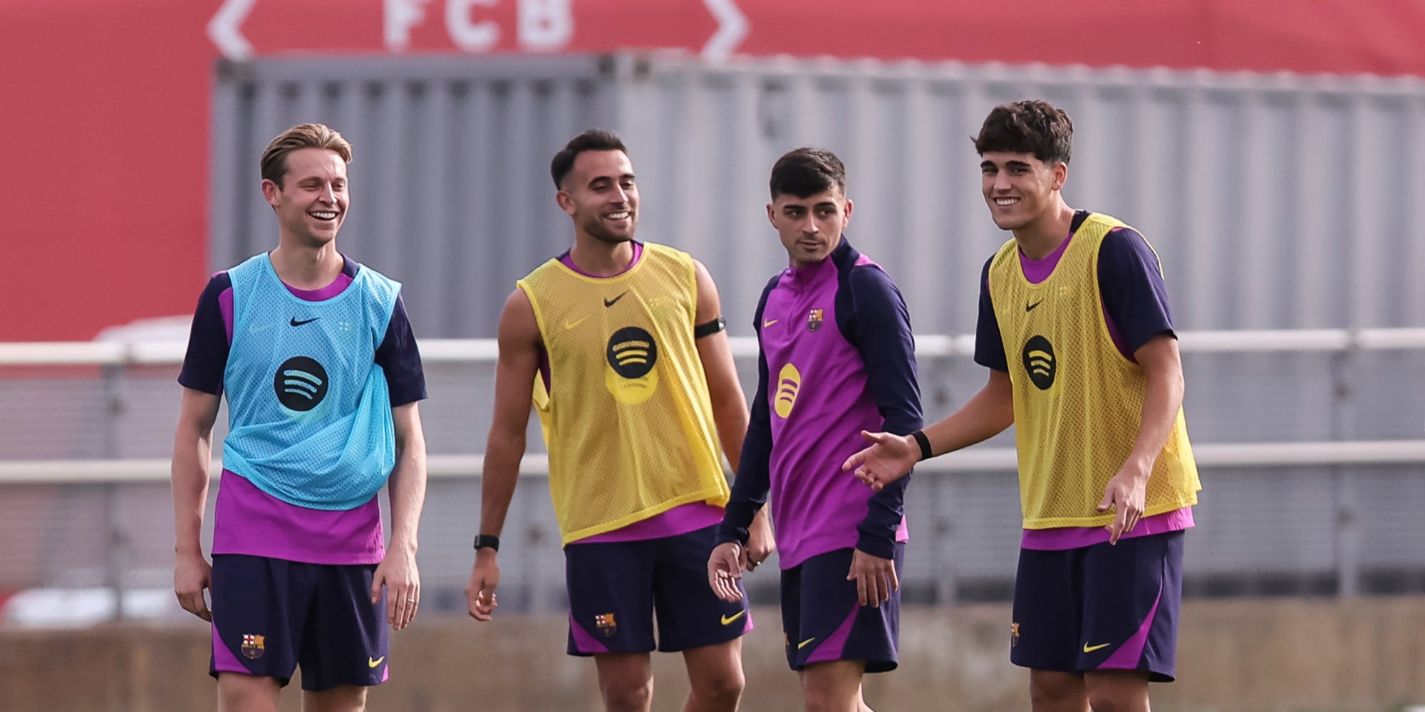 Els jugadors del Barça, durant un entrenament | Europa Press