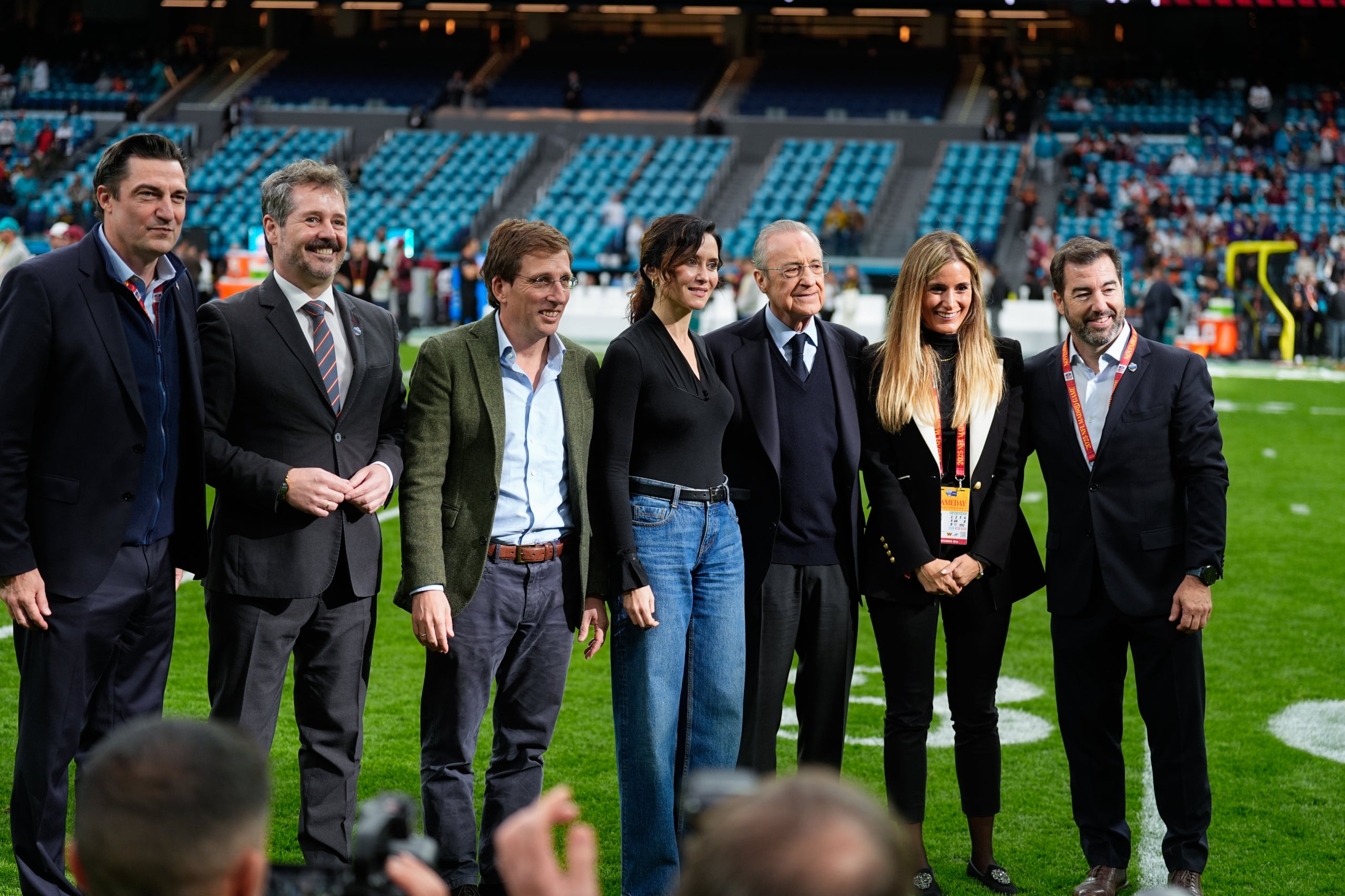 Florentino Pérez, durant el partit d'NFL al Bernabéu | Europa Press