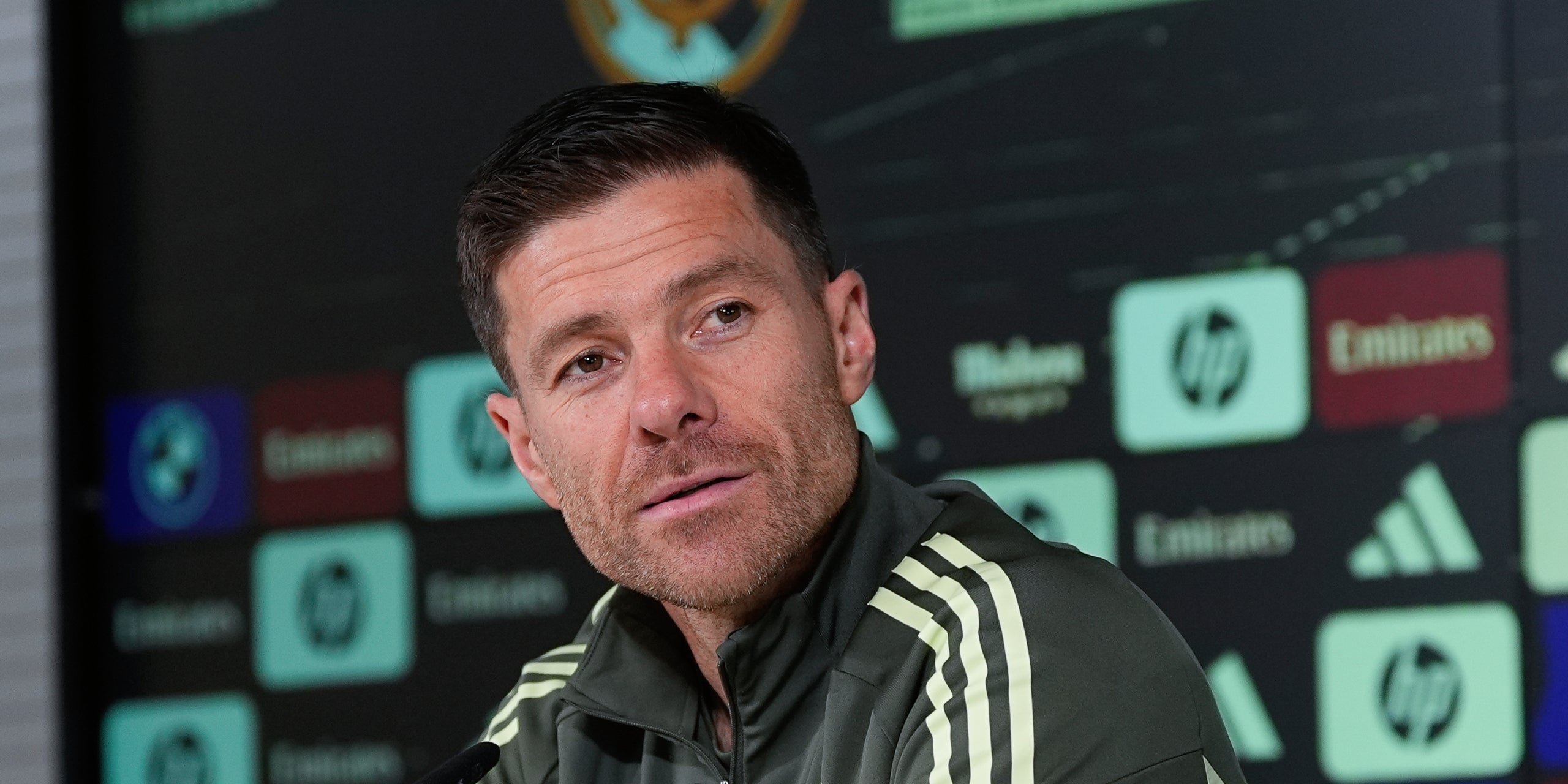 Xabi Alonso, durant una roda de premsa amb el Madrid | Europa Press
