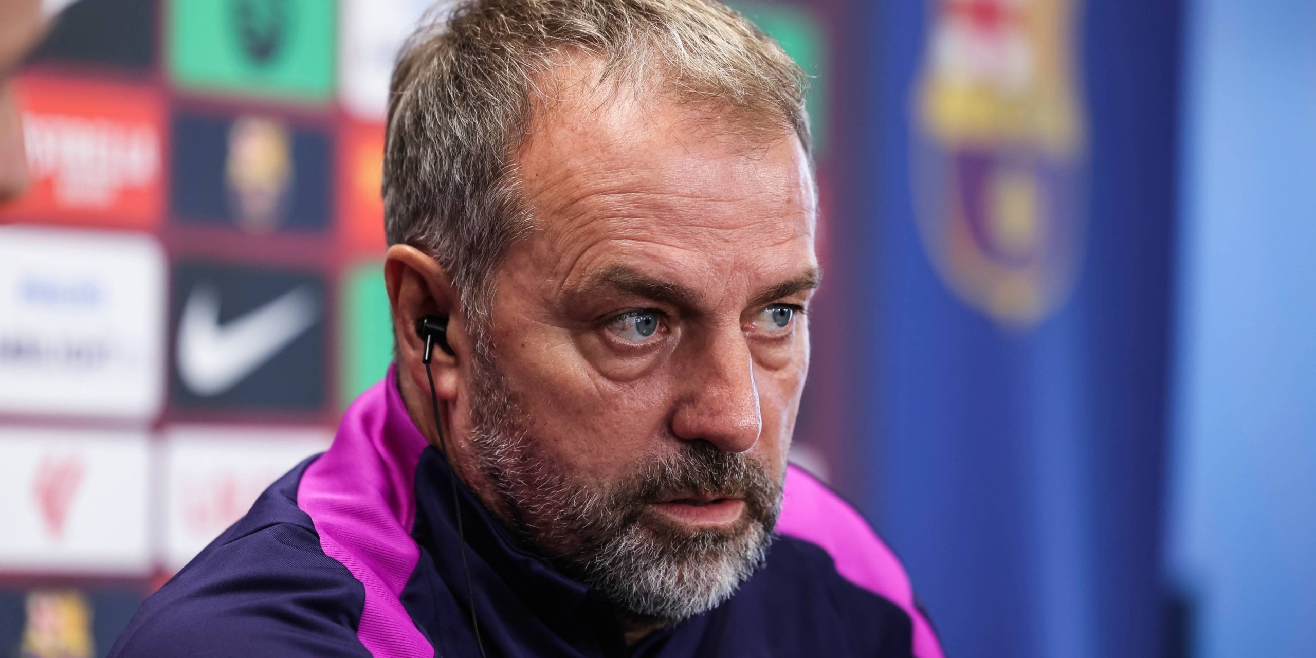 Hansi Flick, durante una rueda de prensa | Europa Press