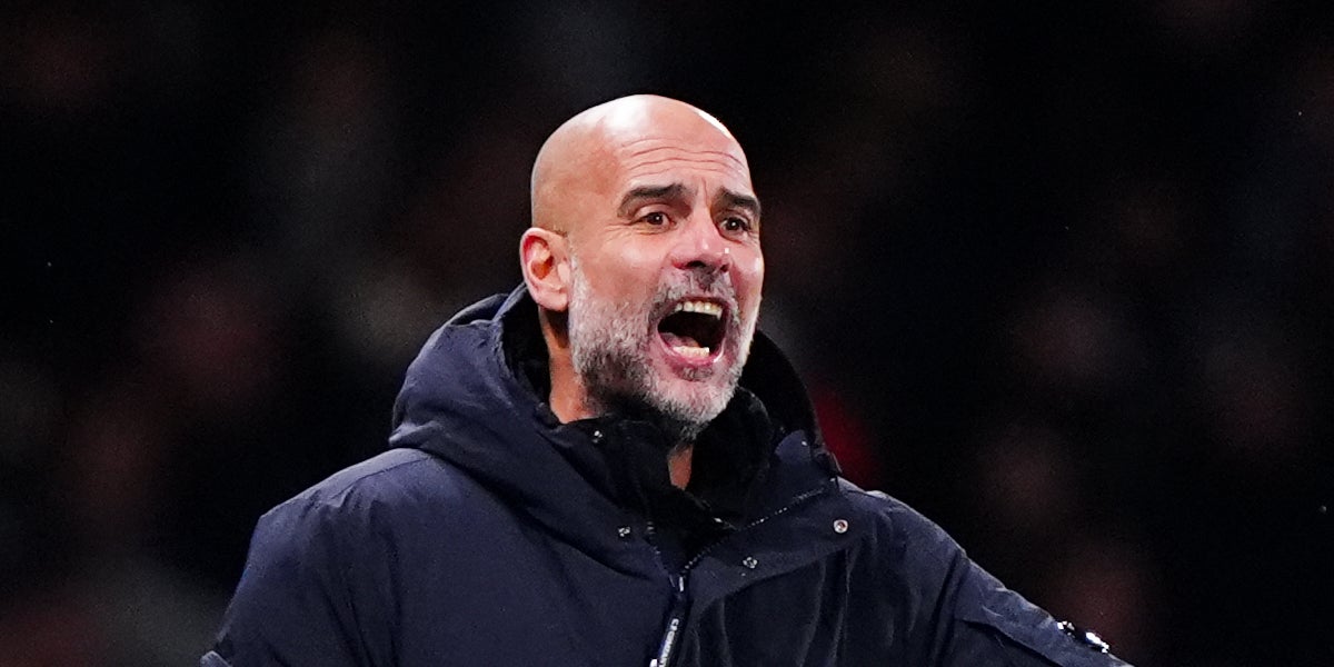 Pep Guardiola, durant un partit amb el Manchester City | Europa Press