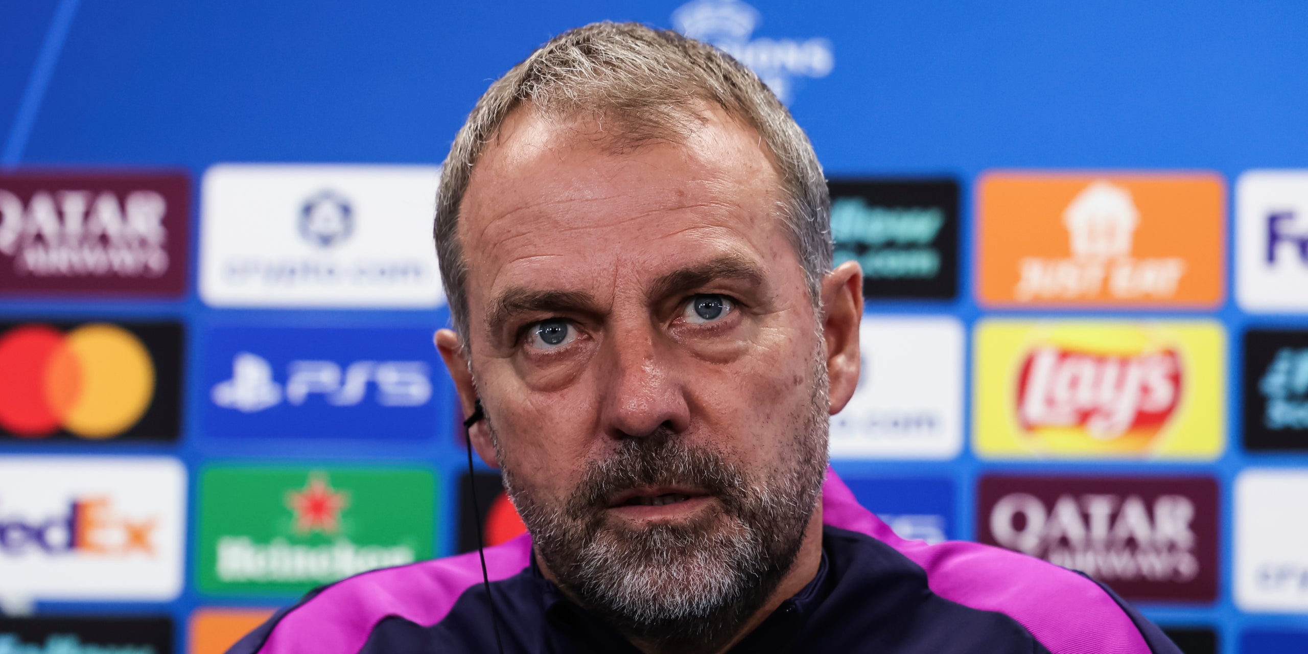 Hansi Flick, durant una roda de premsa amb el Barça | Europa Press