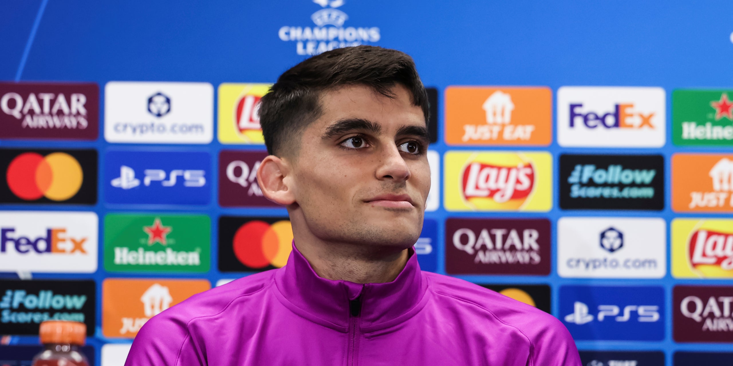 Gerard Martín, durant una roda de premsa amb el Barça | Europa Press