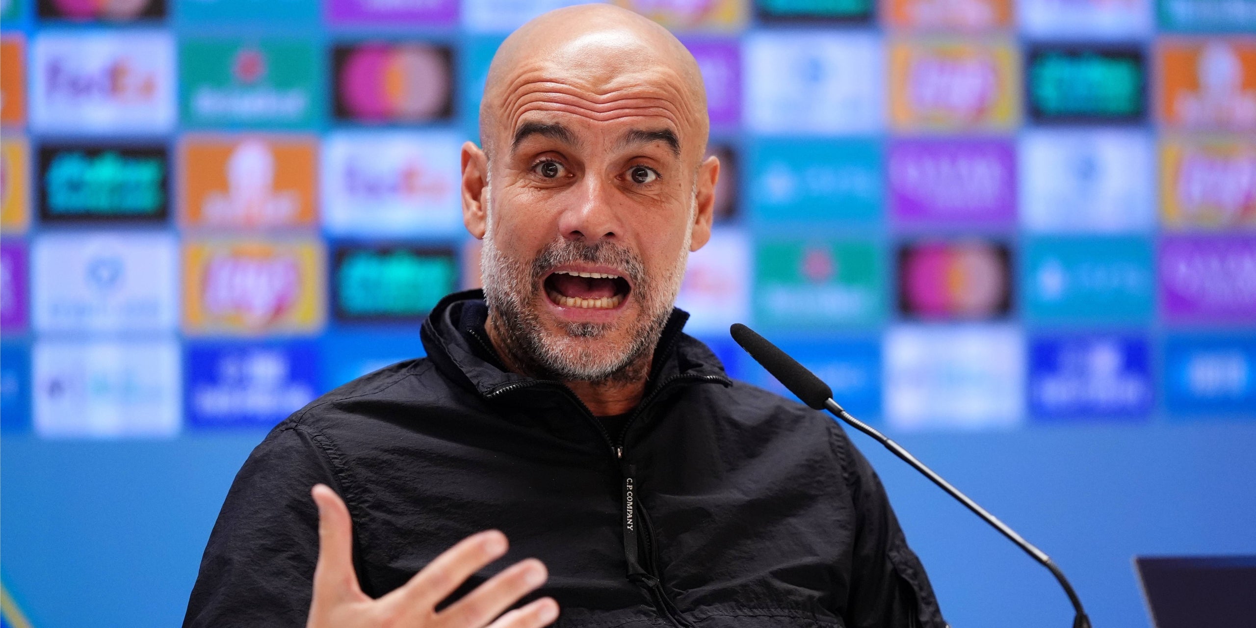 Pep Guardiola, durant la roda de premsa prèvia al Madrid-City | Europa Press