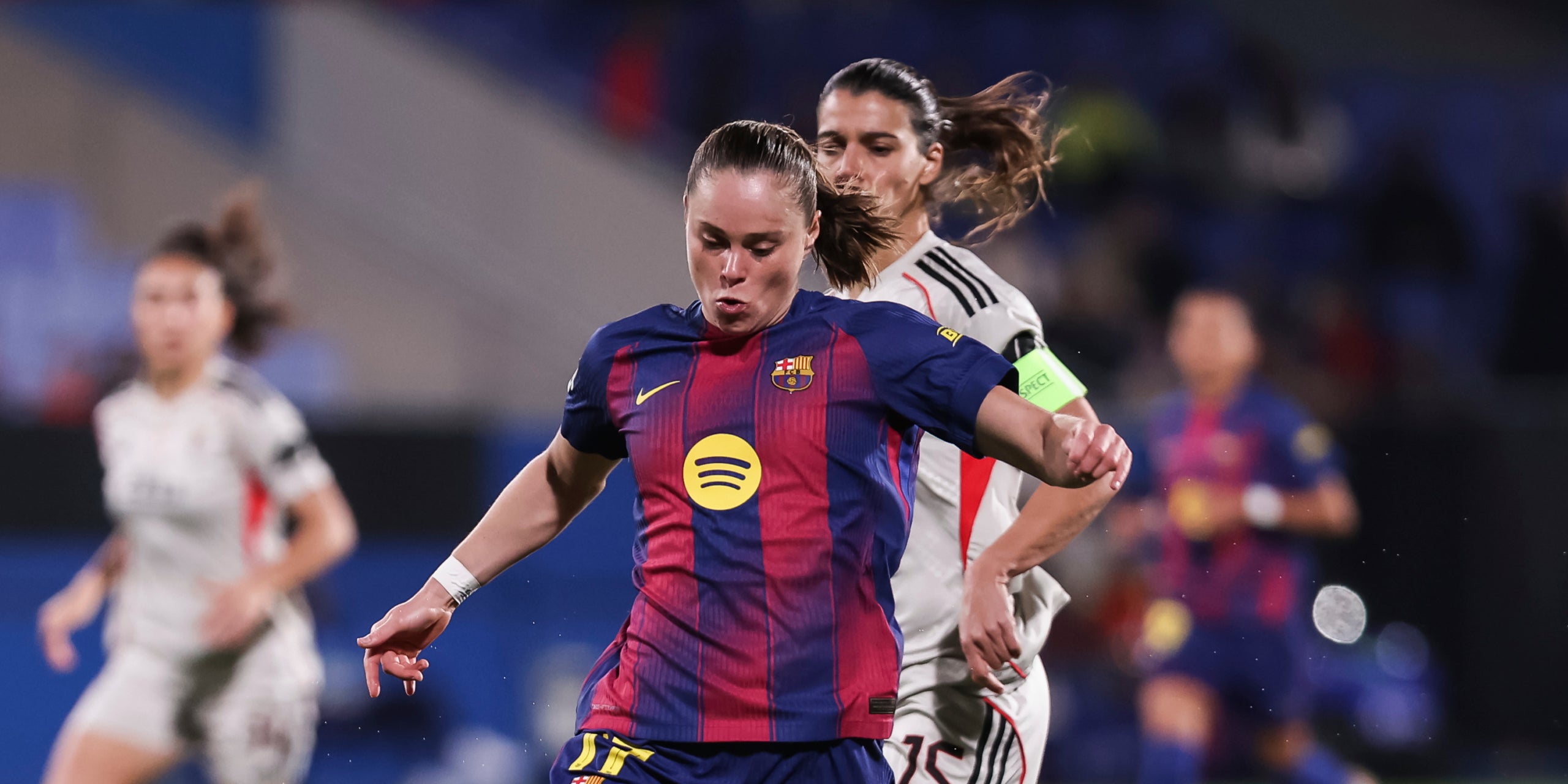 Ewa Pajor, durant el Barça-Benfica de Champions | Europa Press