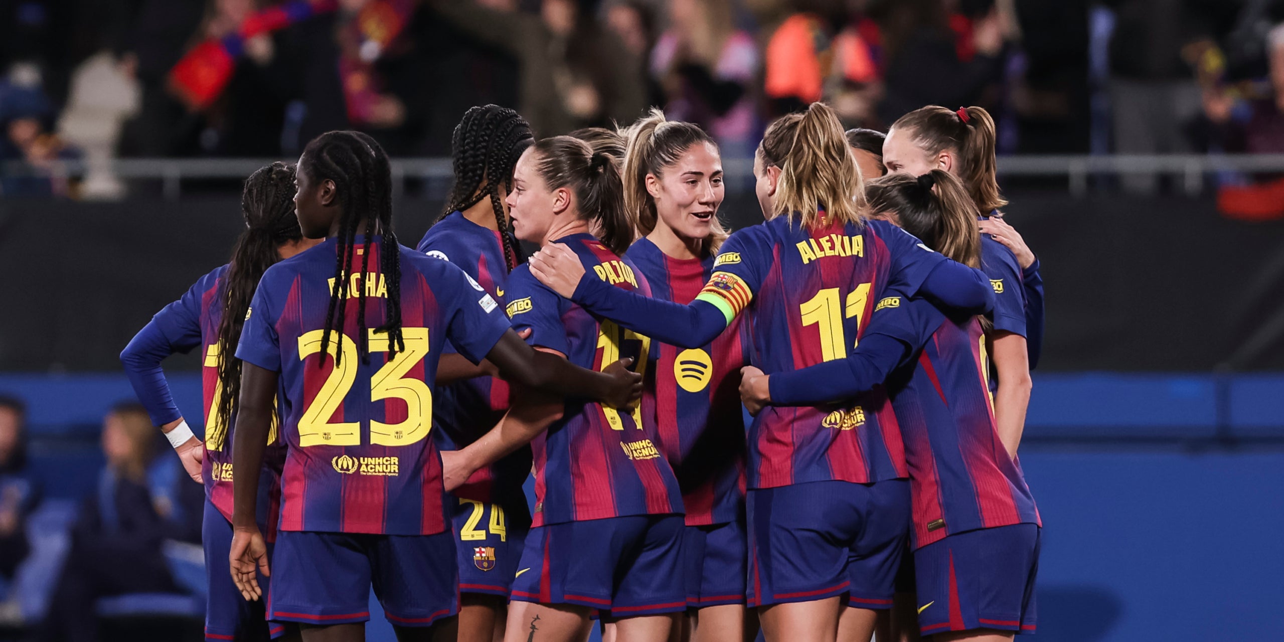Les jugadores del Barça, celebrant un gol contra el Benfica | Europa Press