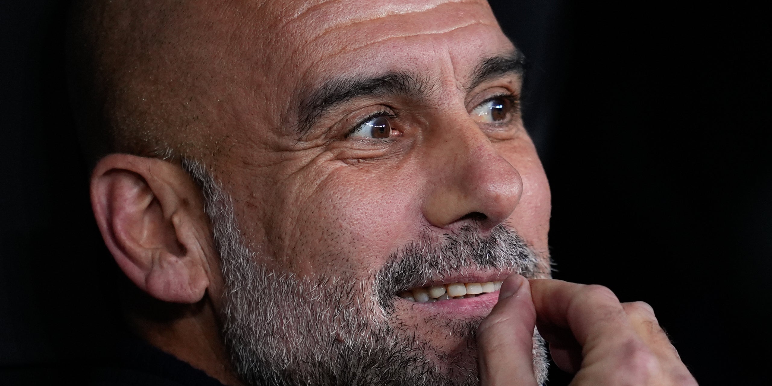 Pep Guardiola, en el banquillo del Bernabéu | Europa Press