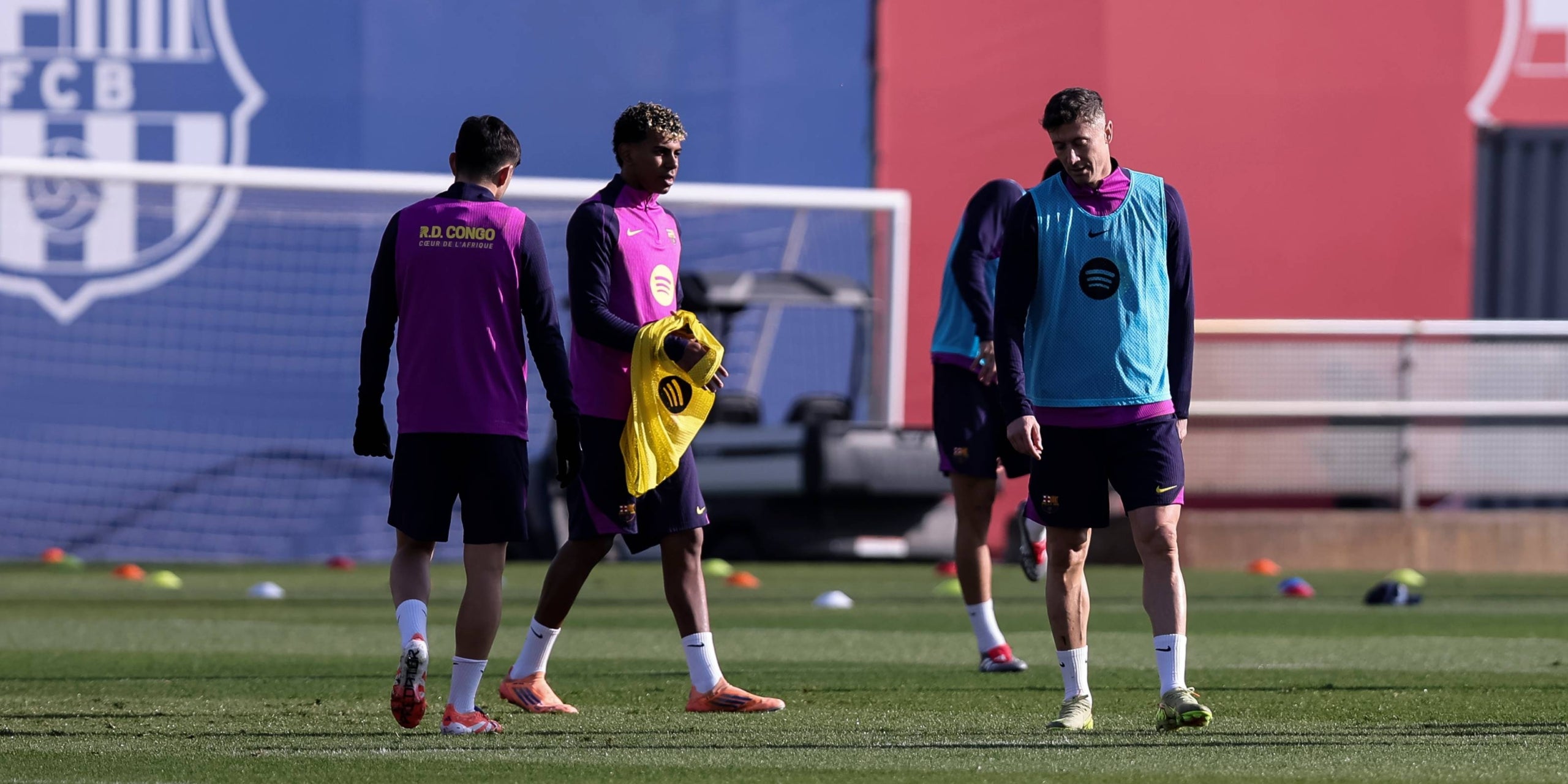 Robert Lewandowski, durant un entrenament amb el Barça | Europa Press