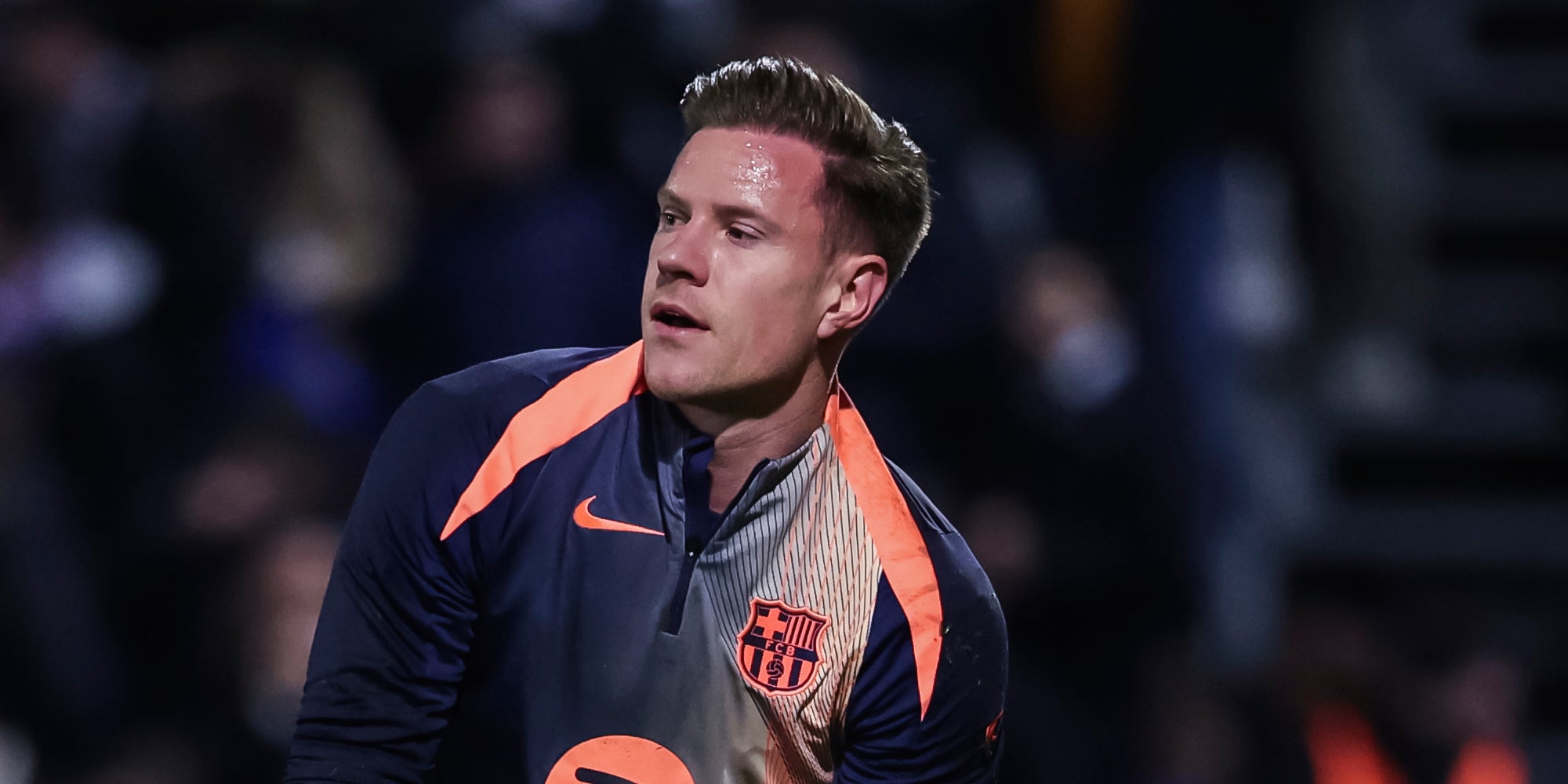 Ter Stegen, durante un partido con el Barça | Europa Press