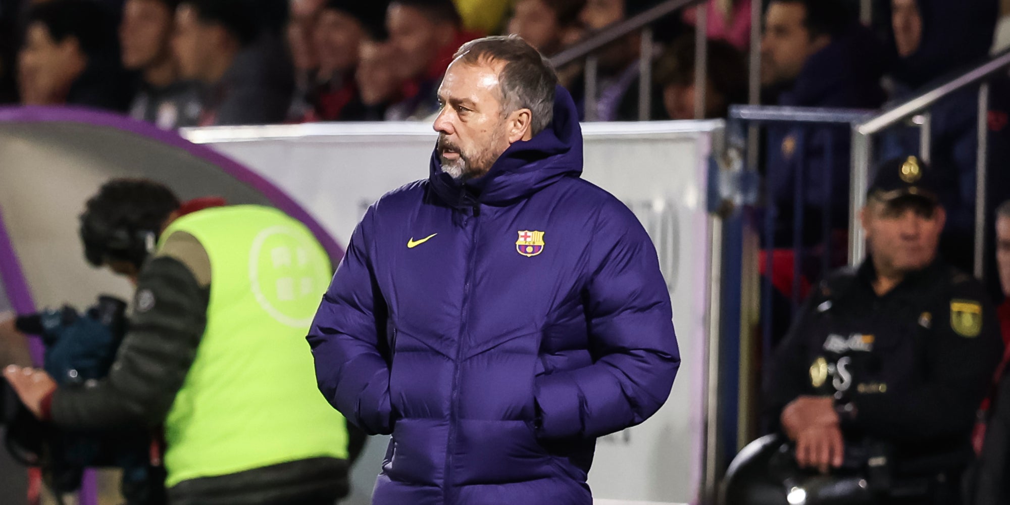 Hansi Flick, durant un partit amb el Barça | Europa Press