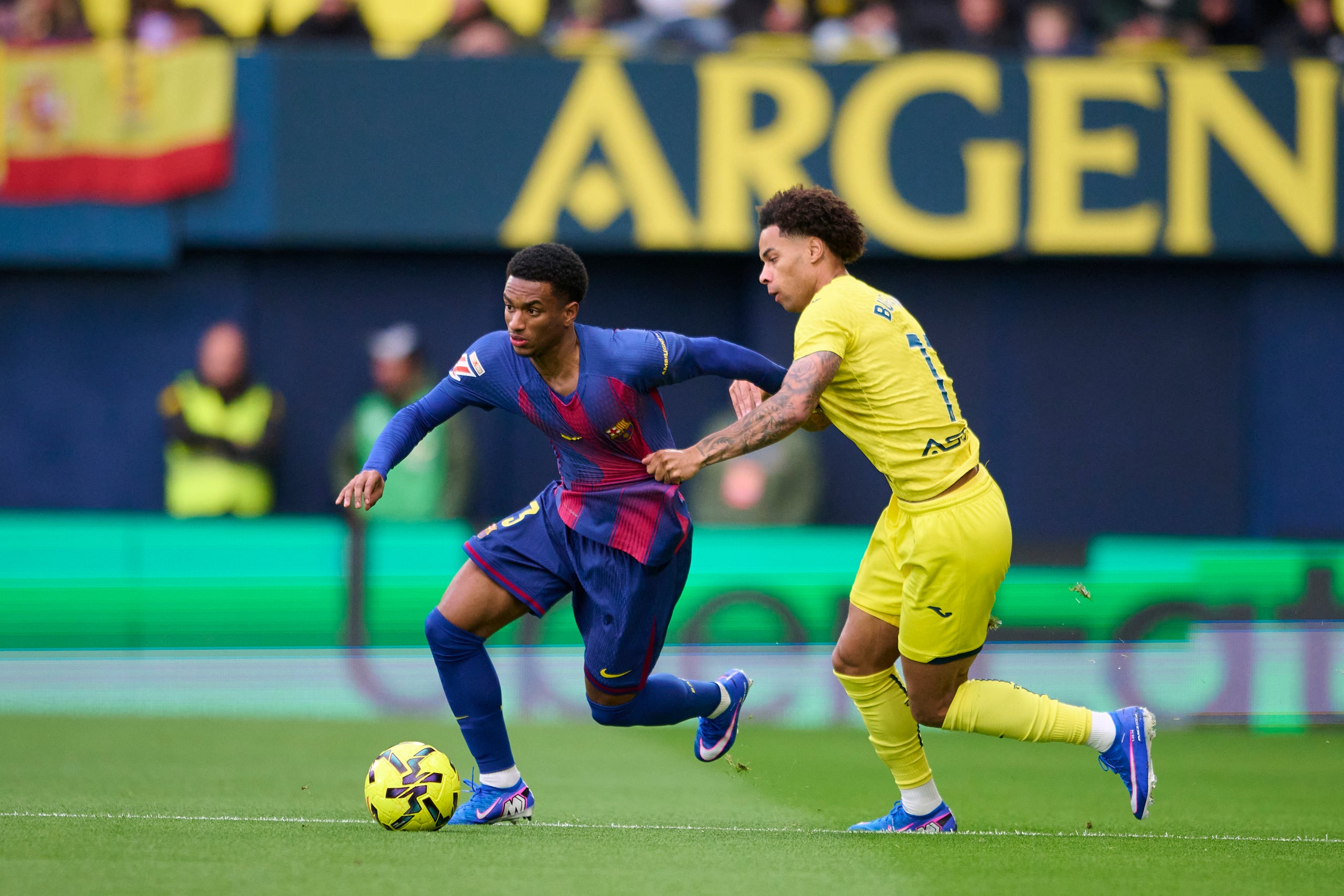 Alejandro Balde, durant el partit contra el Vila-real | Europa Press